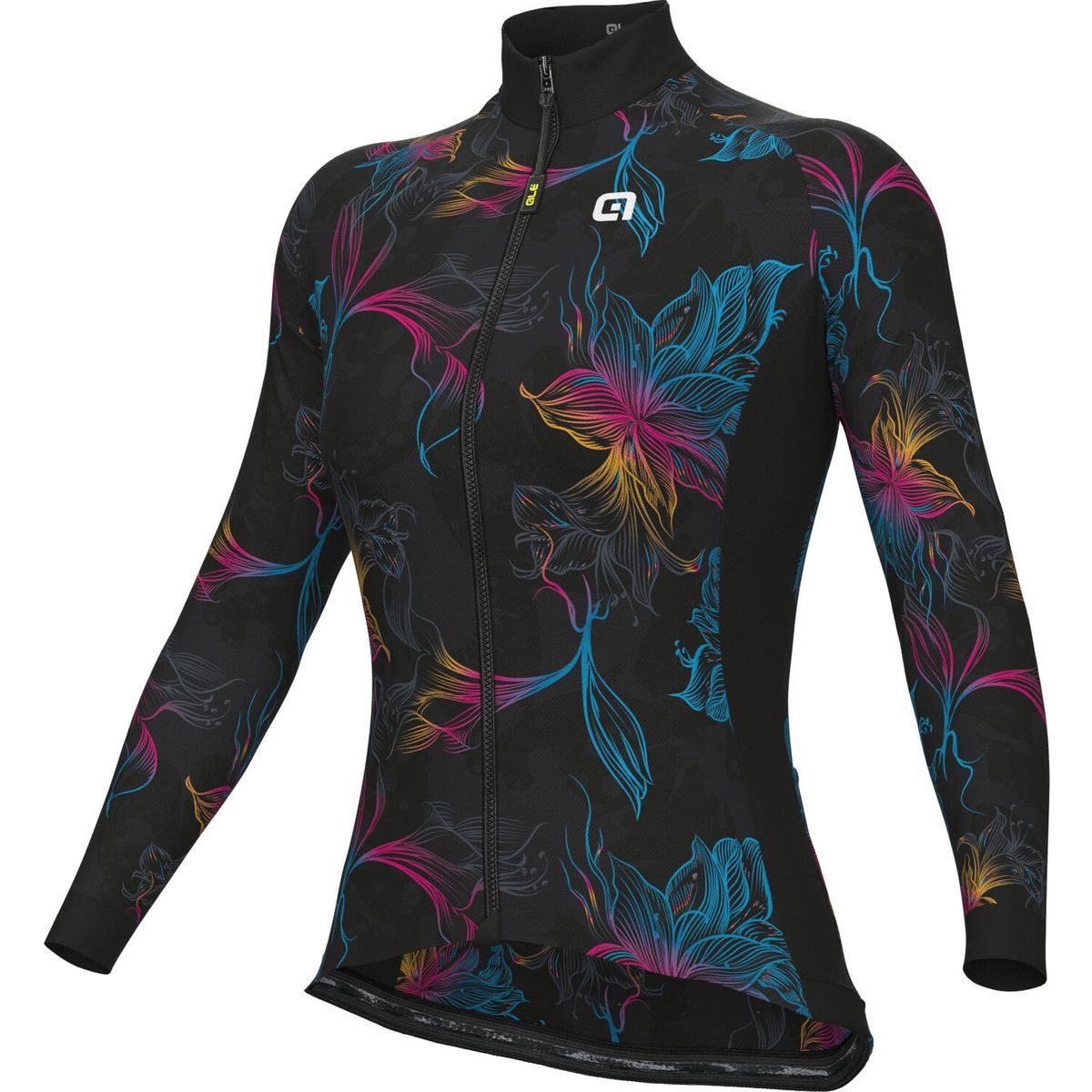 alé Radtrikot Chios Stilvolles Damen-Langarmtrikot mit reflektierenden Einsätzen und
