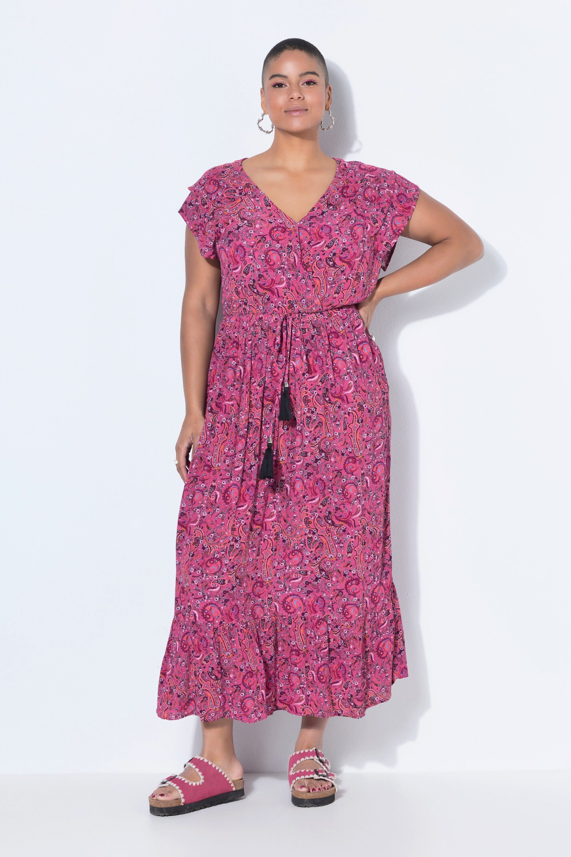 Studio Untold Maxikleid Maxikleid Bindeband Paisleyprint günstig online kaufen