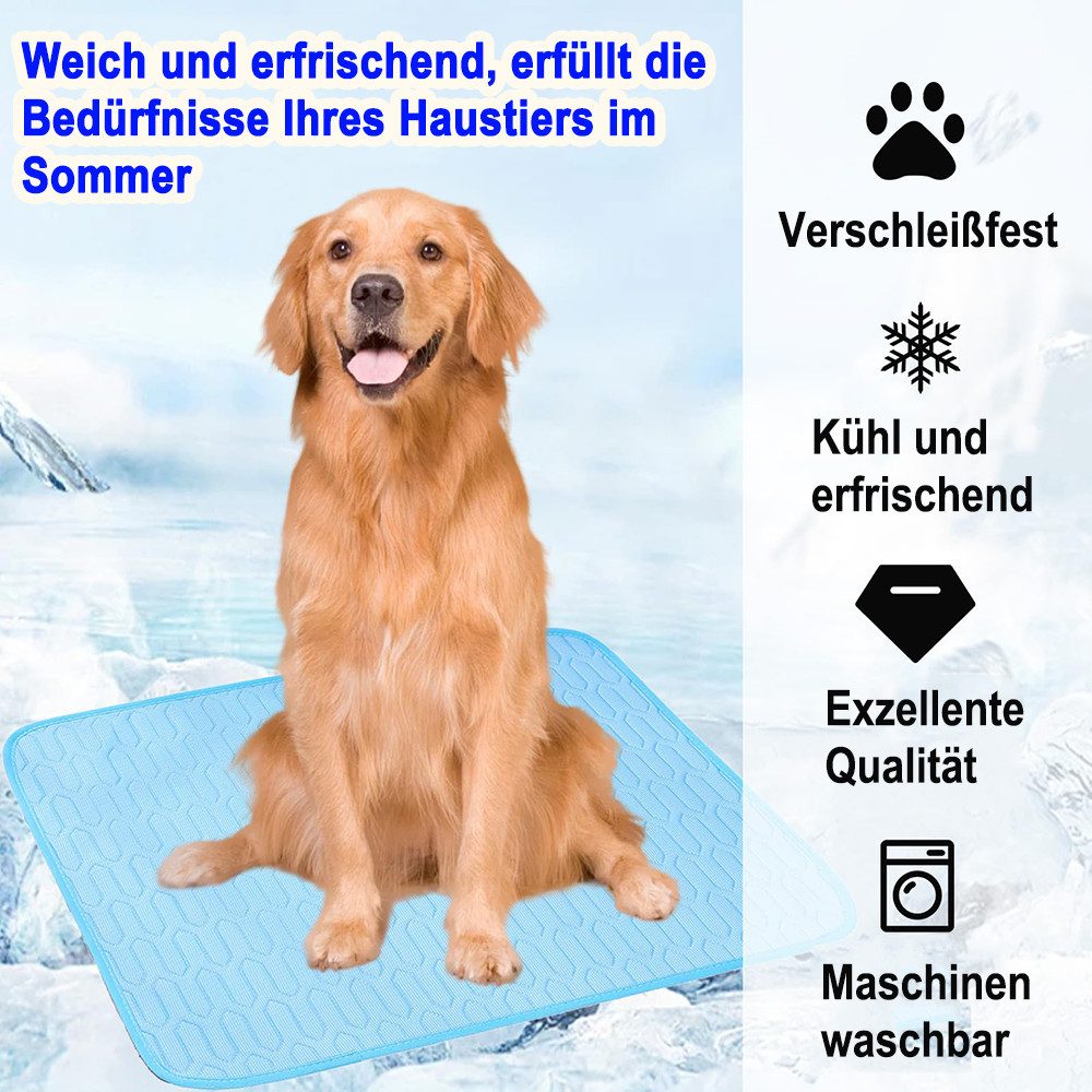 Thumbnail - Ledander Hundematte Selbstkühlende Hundematte – Kühlkissen für Hunde und Katzen, waschbar, ideal für Drinnen, Draußen un...
