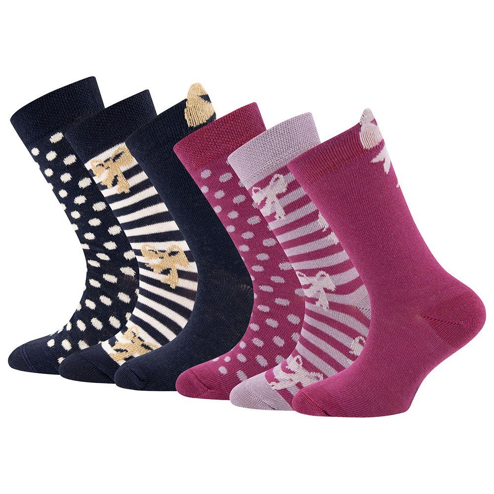 Ewers Socken Socken Punkte/Schleifen (6-Paar)