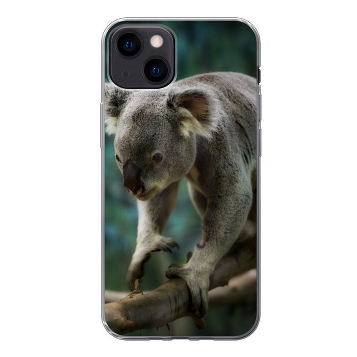 MuchoWow Handyhülle Koala - Baum - Klettern - Kinder - Jungen - Mädchen Handyhülle Apple iPhone 13 Smartphone-Bumper Print Handy