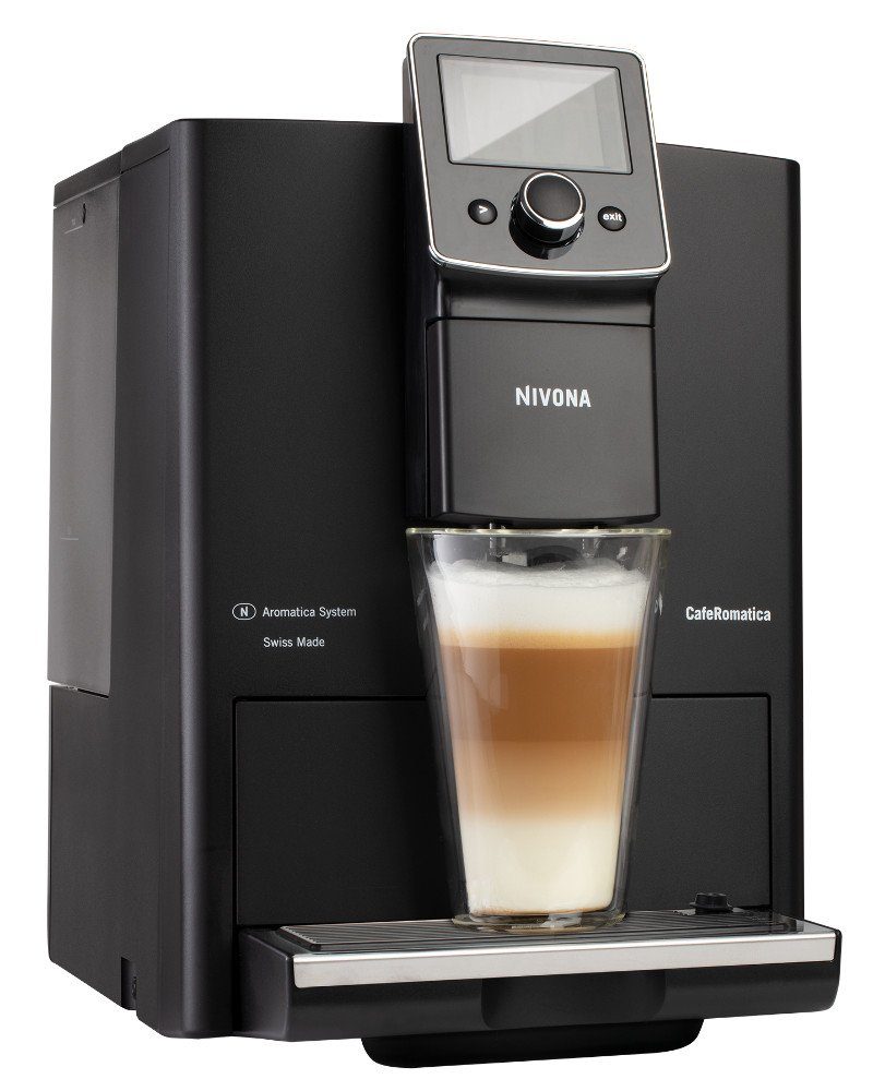 NICR 820, Nivona Kaffeevollautomat One-Touch-SPUMATORE 2-Tassen-Funktion für Espresso/Kaffee,
