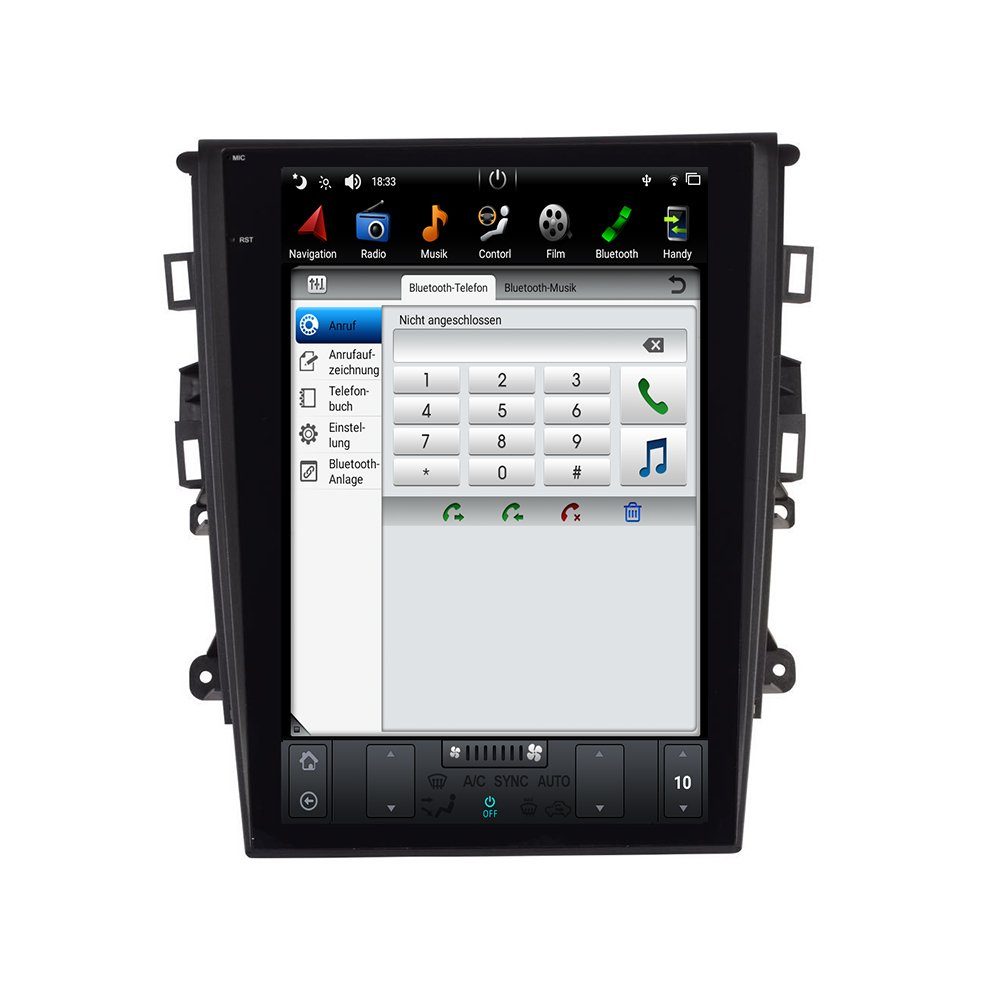 TAFFIO Für Ford Mondeo MK5 Autoradio Einbau-Navigationsgerät GPS Android CarPlay 13.6" Touchscreen