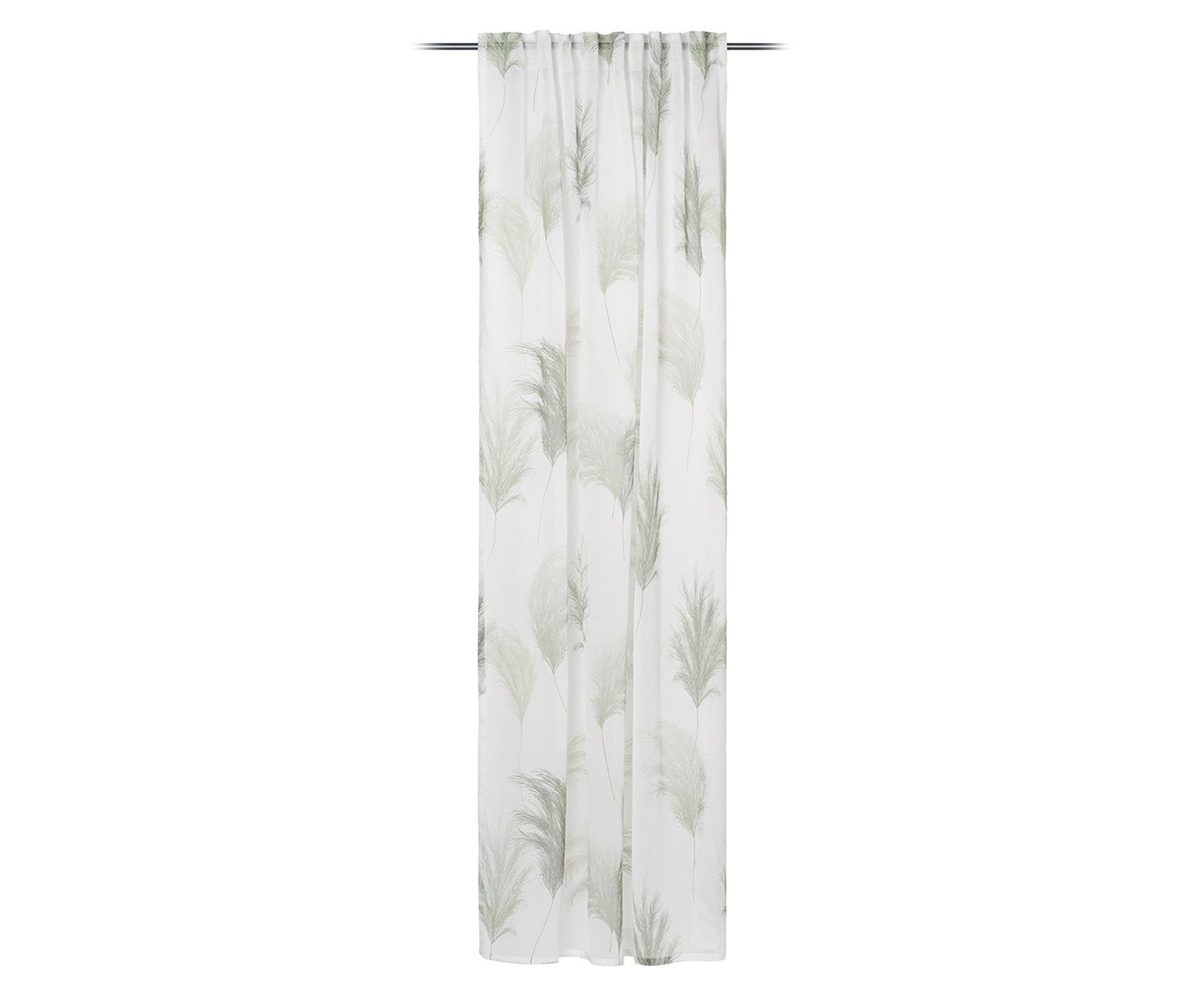 Gözze Vorhang Ambiente Trendlife Pampas Vorhang verdeckte Schlaufe OLIV 140X255CM