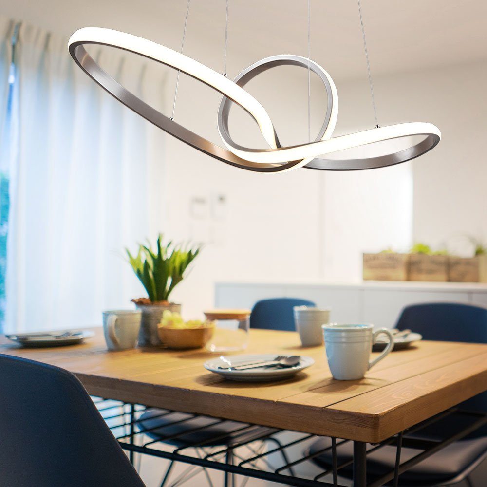 Design LED Pendellampe mit Tastdimmer Hänge Leuchte Ess Wohn Schlaf Zimmer Lampe 