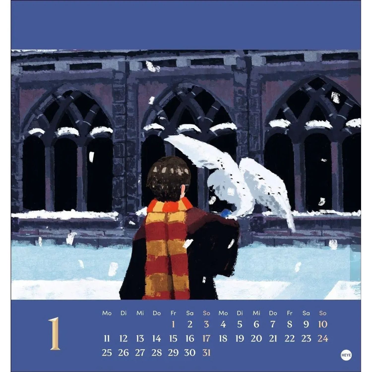 HEYE Monatskalender Harry Potter Postkartenkalender 2027