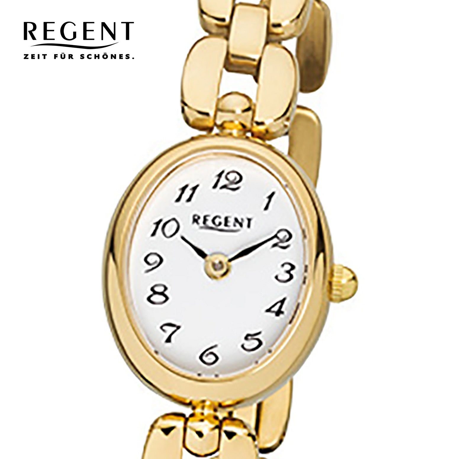 Regent Quarzuhr Regent Damen-Armbanduhr gold Analog günstig online kaufen