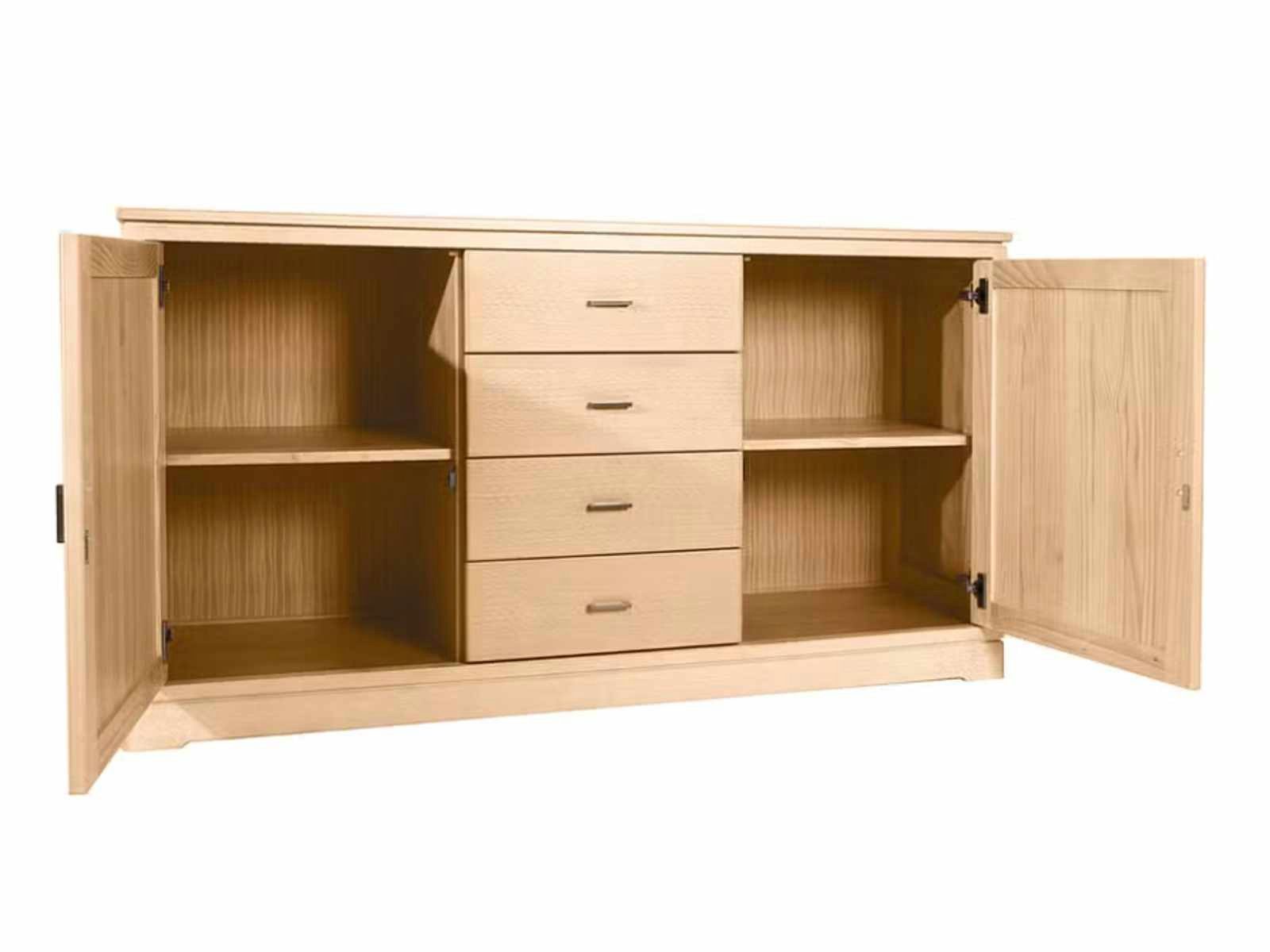 Casamia Sideboard Sideboard Casaventi 2-türig mit 4 Schubladen Pinie Massivholz