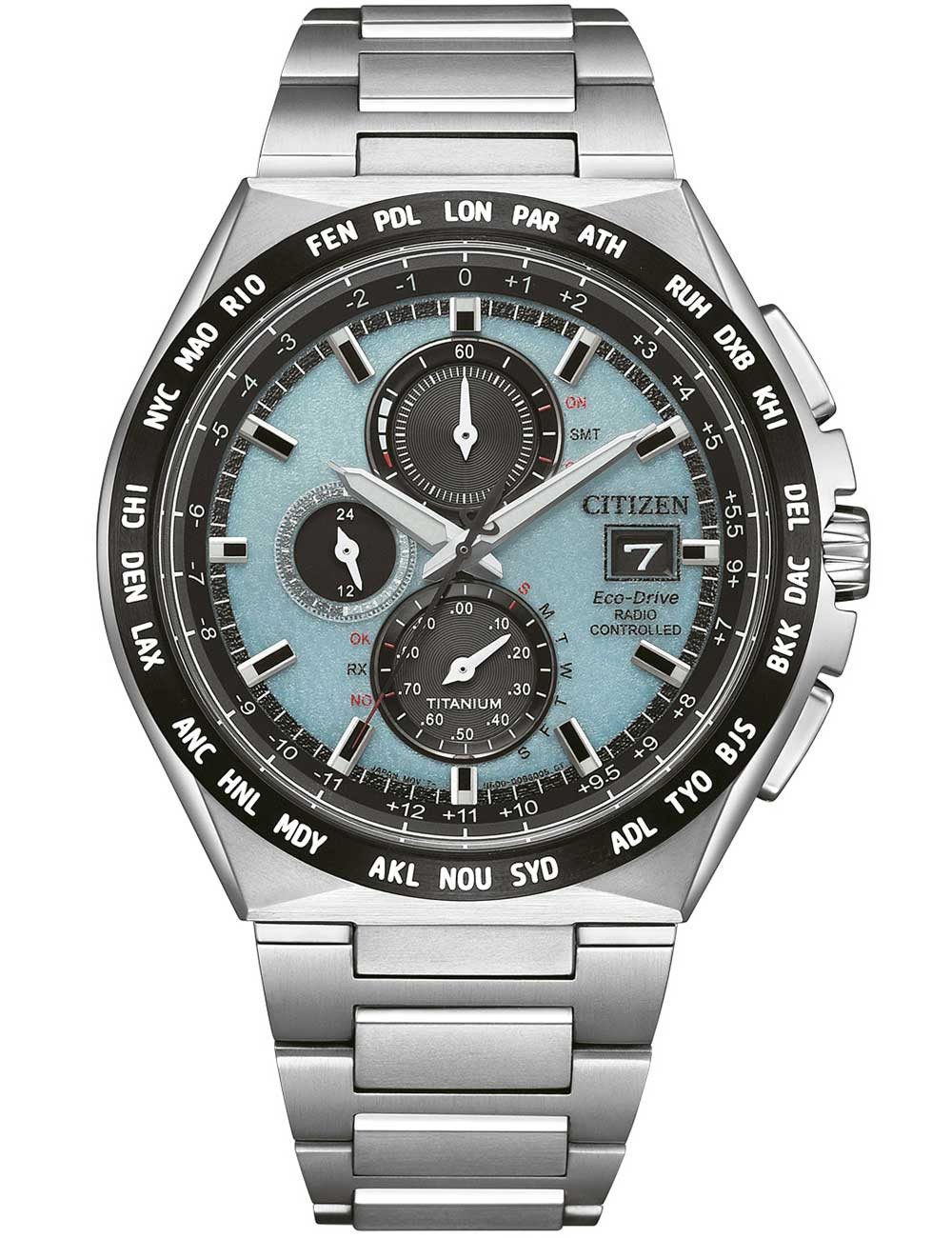 Citizen Quarzuhr Citizen AT8238-84M Herrenuhr Eco-Drive Super-Titanium Funk-Chronograph Citizen AT8238-84M Herrenuhr Eco-Drive Super-Titanium Funk-Chronograph 44mm 10ATM