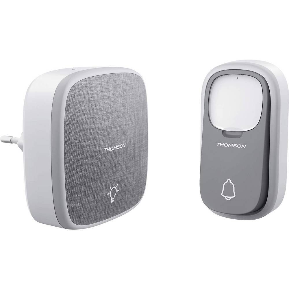 Thomson Smart Home Türklingel KINETIC HALO Funkgong 513133 (batterielos, mit Namensschild)