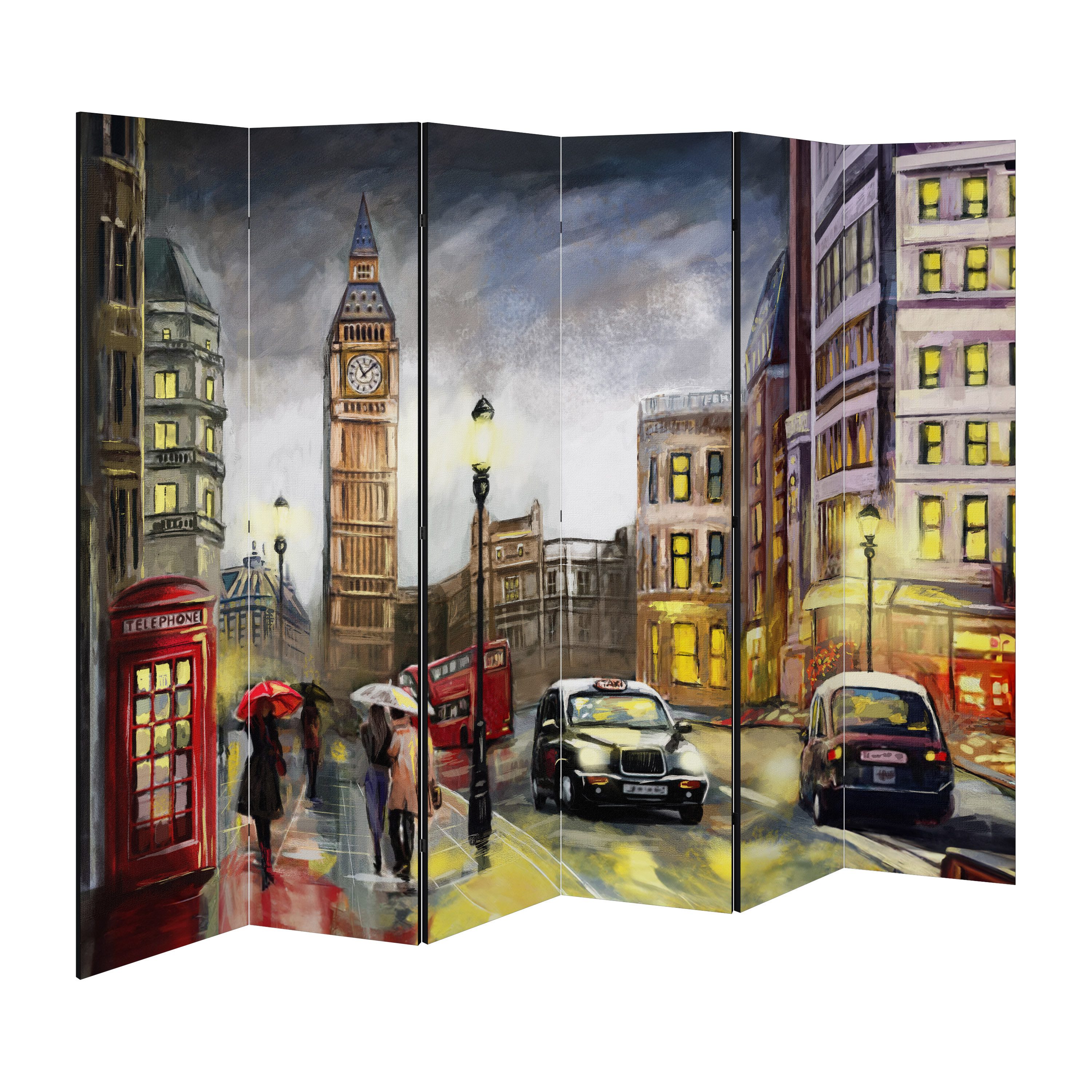 SPACEREBELS Paravent, Raumteiler - 3-teilig Raumtrenner, günstig online kaufen