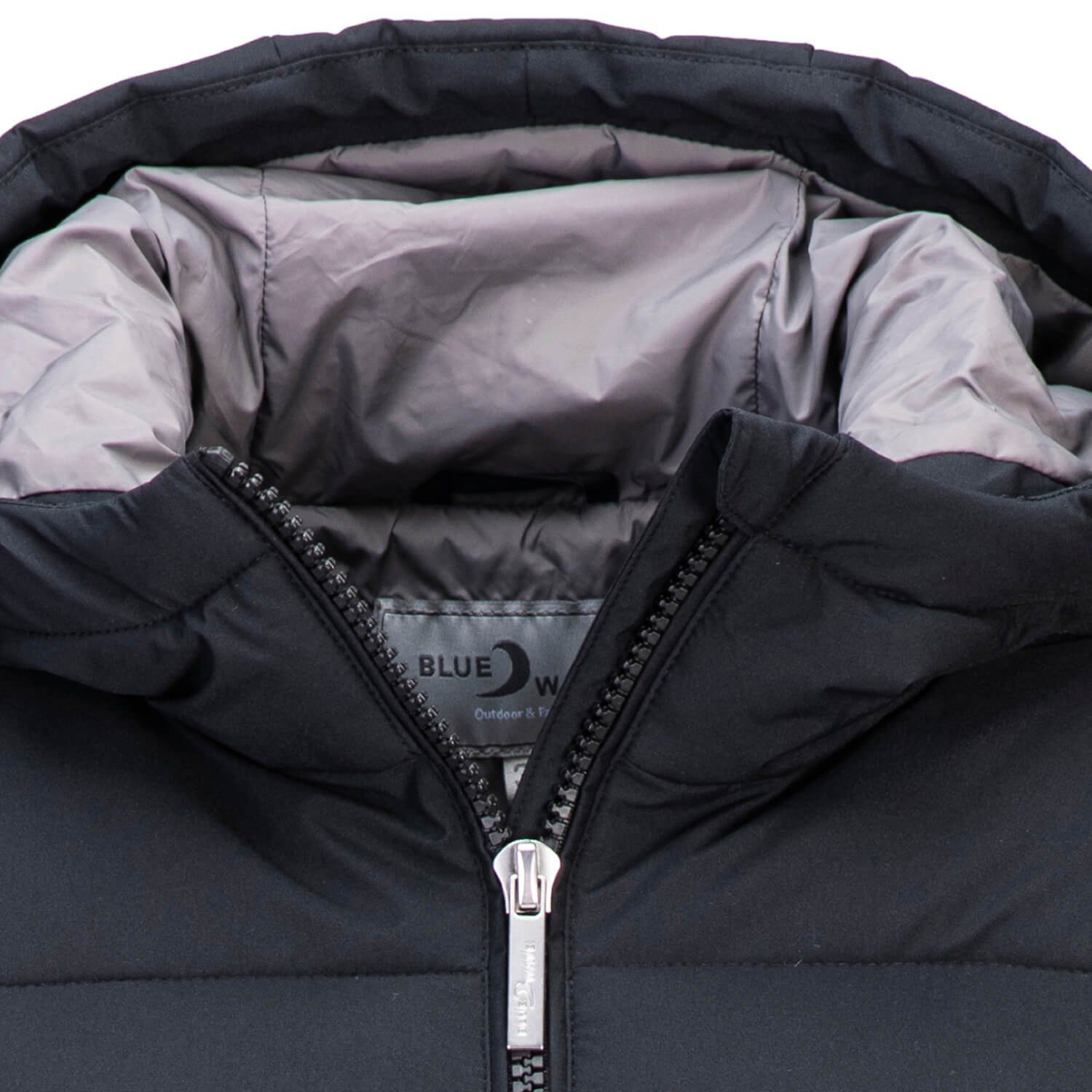 Blue Wave Steppmantel Kaike Damen Steppjacke Kaike lang mit verstellbarer Kapuze und Innenfutter