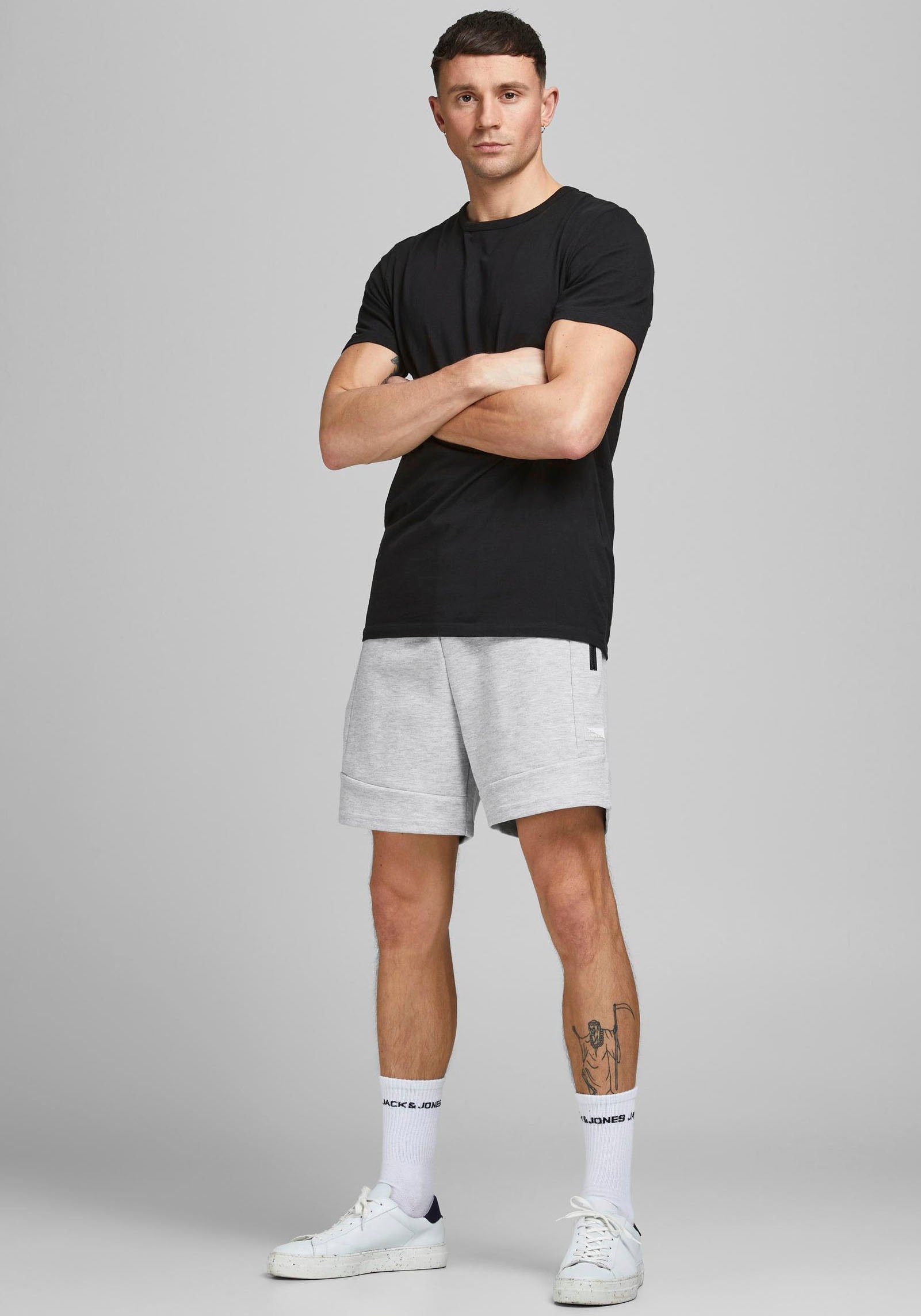 Jack & Jones Sweatshorts AIR SWEAT SHORTS hellgrau-meliert