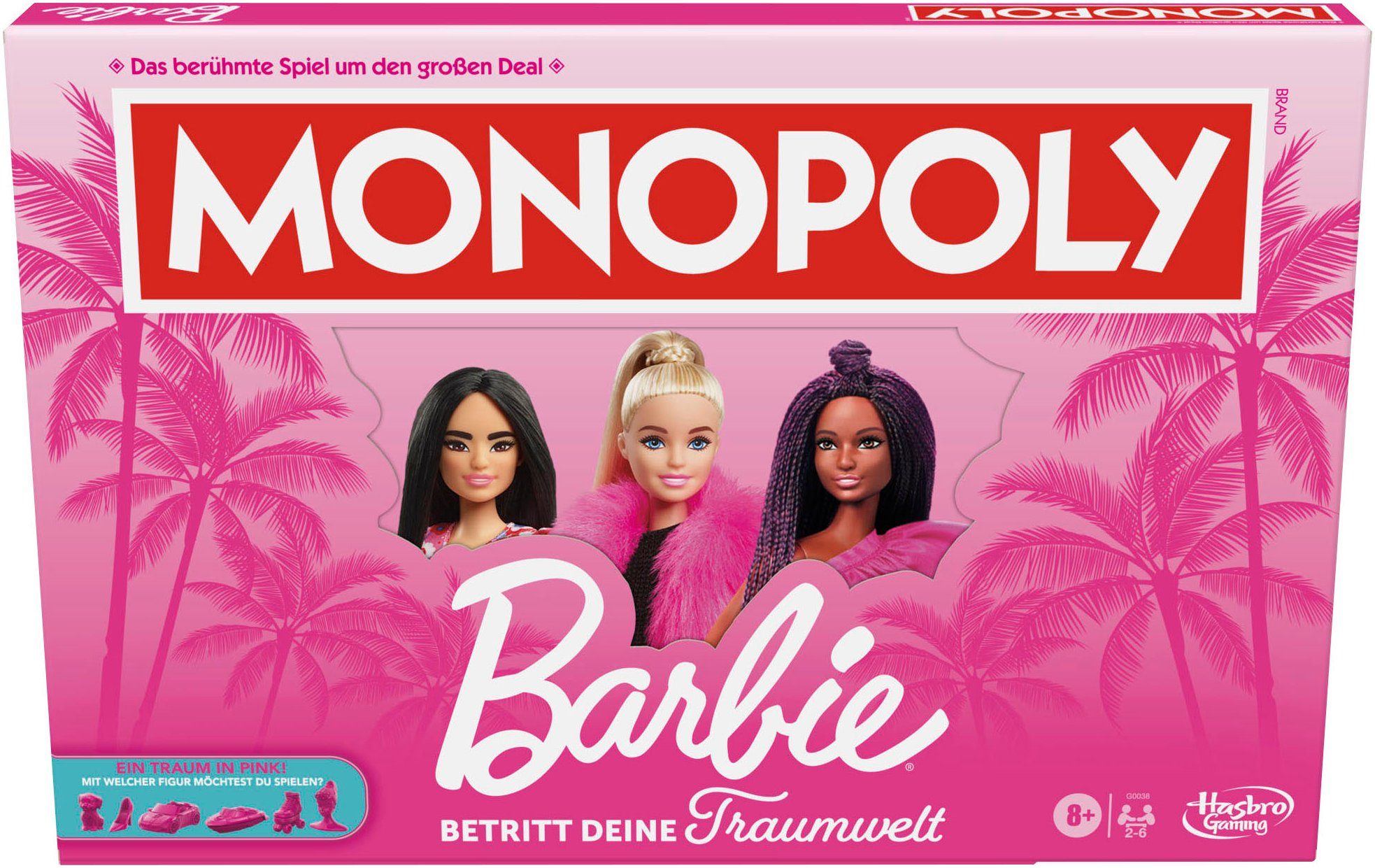 Hasbro Spiel Hasbro Gaming, Monopoly, Barbie, Gesellschaftsspiel