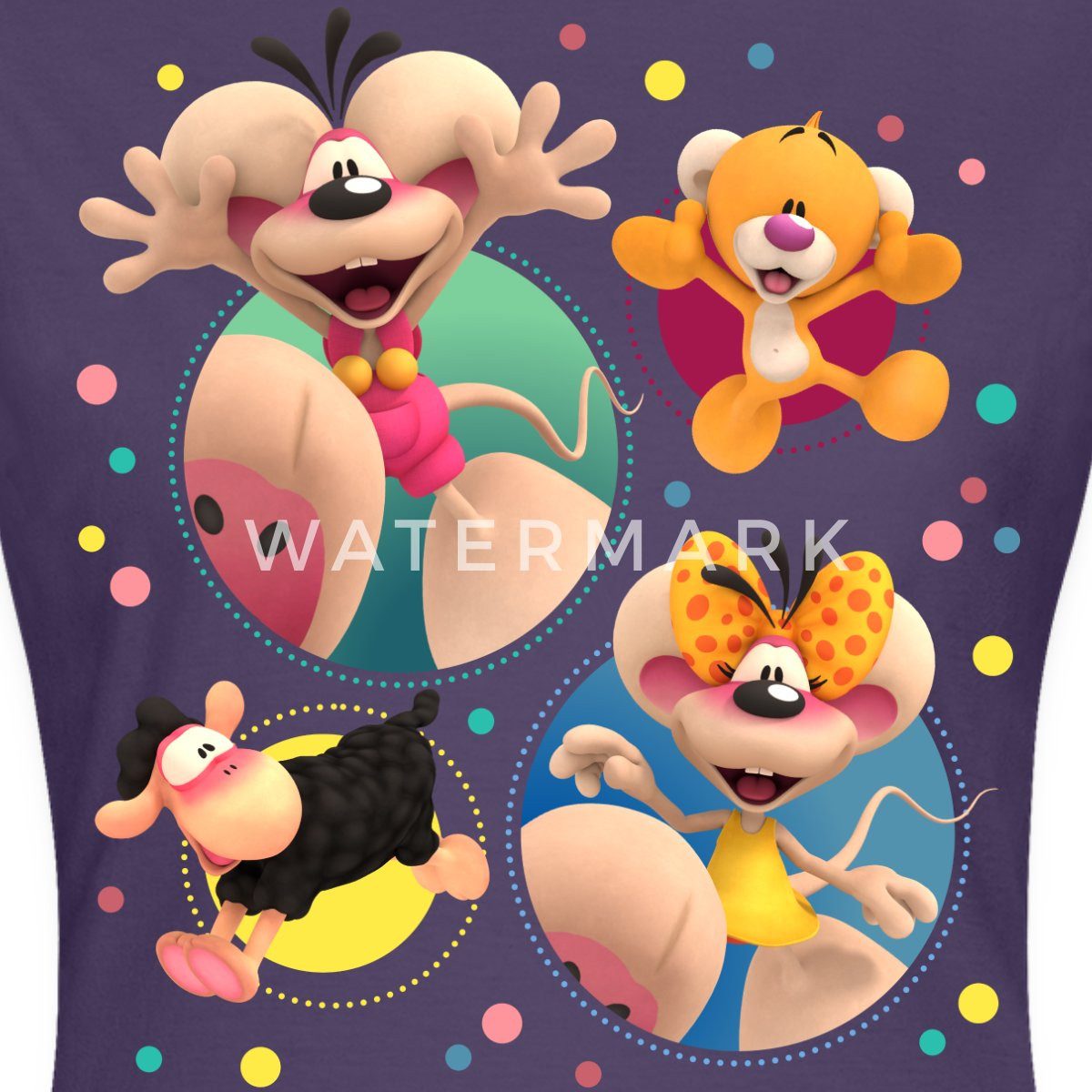 Spreadshirt T-Shirt Diddl Wollywell Diddlina Pimboli günstig online kaufen