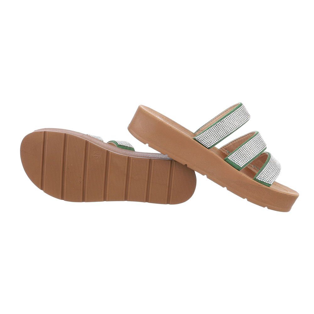 Ital-Design Damen Mules Freizeit Plateausandaletten Flach günstig online kaufen