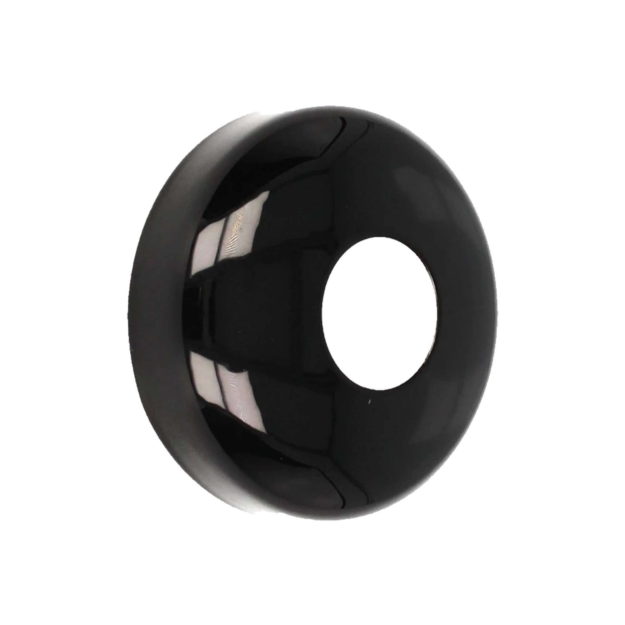 tecuro Badarmatur DESIGN-Hahnrosette (1/2) Ø 22 mm x Ø 61 mm - schwarz