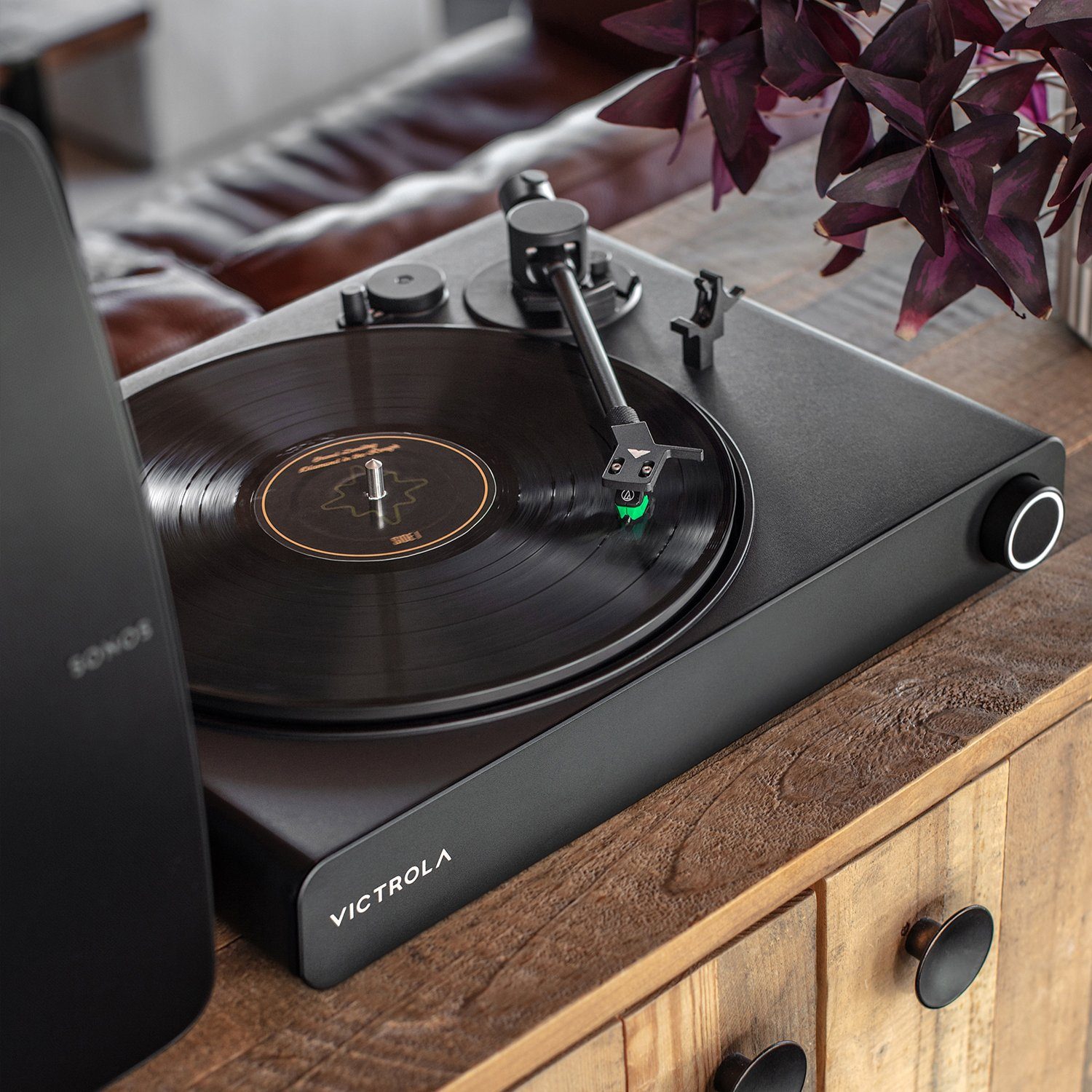 Victrola Victrola Plattenspieler Onyx (Riemenantrieb, WIRELESS) Stream