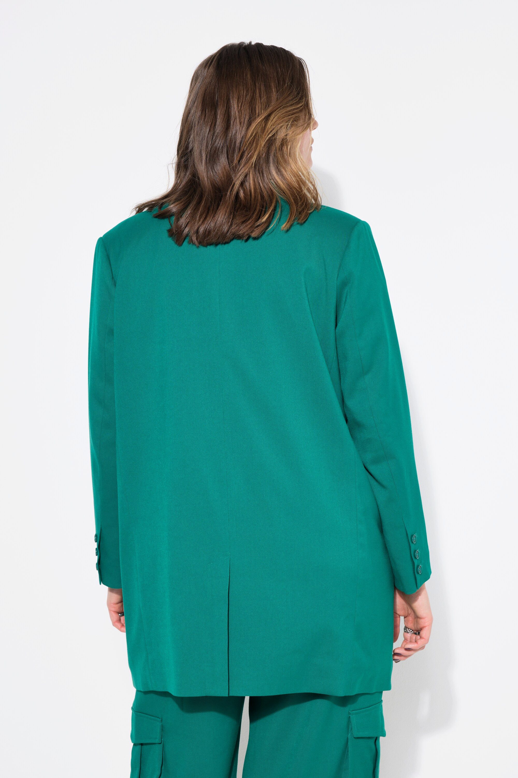 Studio Untold Blusenblazer Blazer Straight Fit doppelreihig Revers Langarm