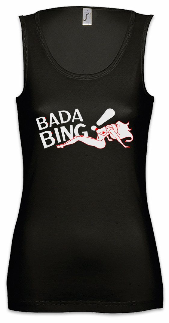 Urban Backwoods Tanktop Bada Bing Ärmelloses Damen T-Shirt The Logo Club Mafia Mobster Mob TV Italian Family