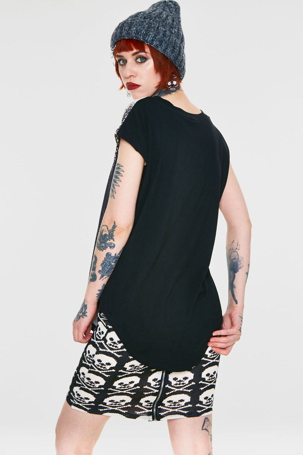 Jawbreaker Longtop Spooky Woods Baggy Top Gothic Goth Grufti Oversized Wald Düster