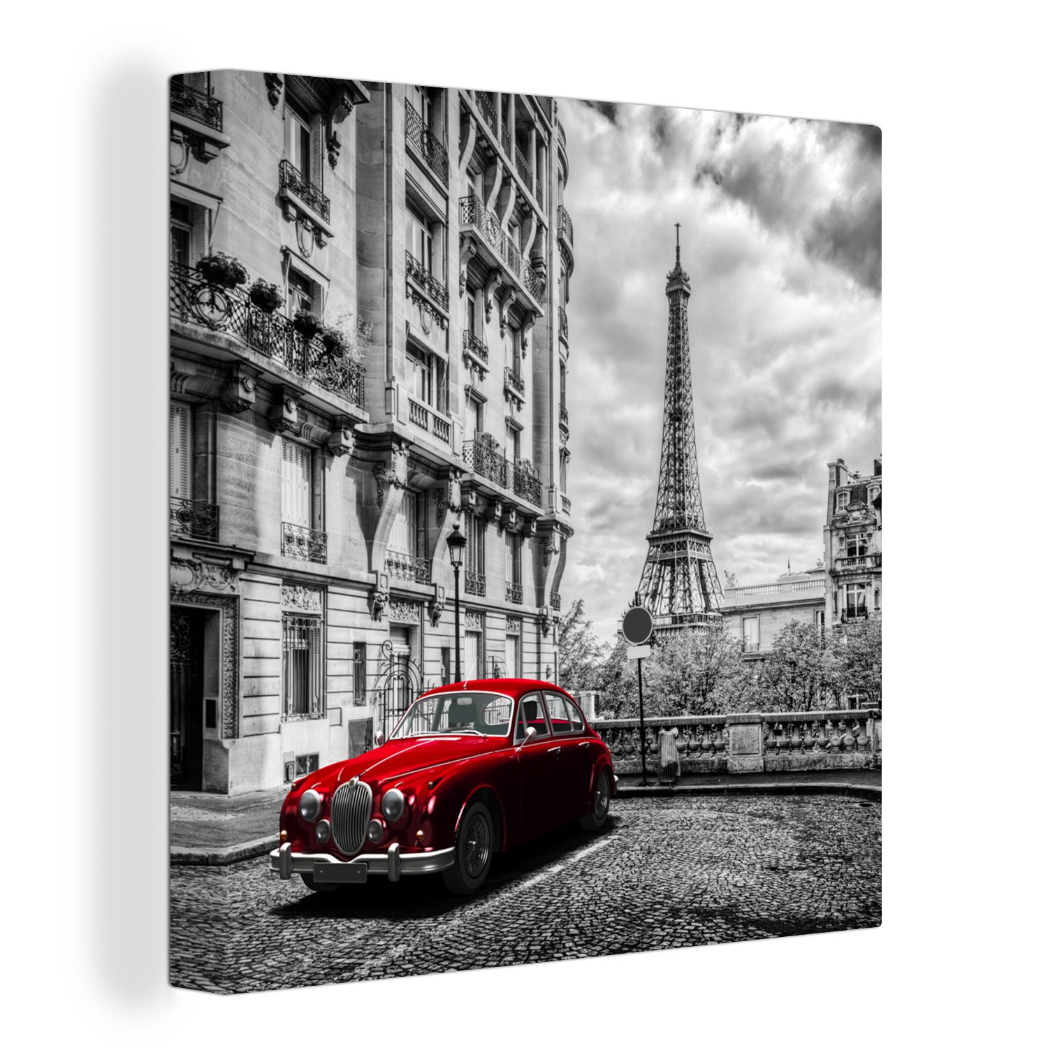 OneMillionCanvasses® Leinwandbild Paris - Schwarz - günstig online kaufen