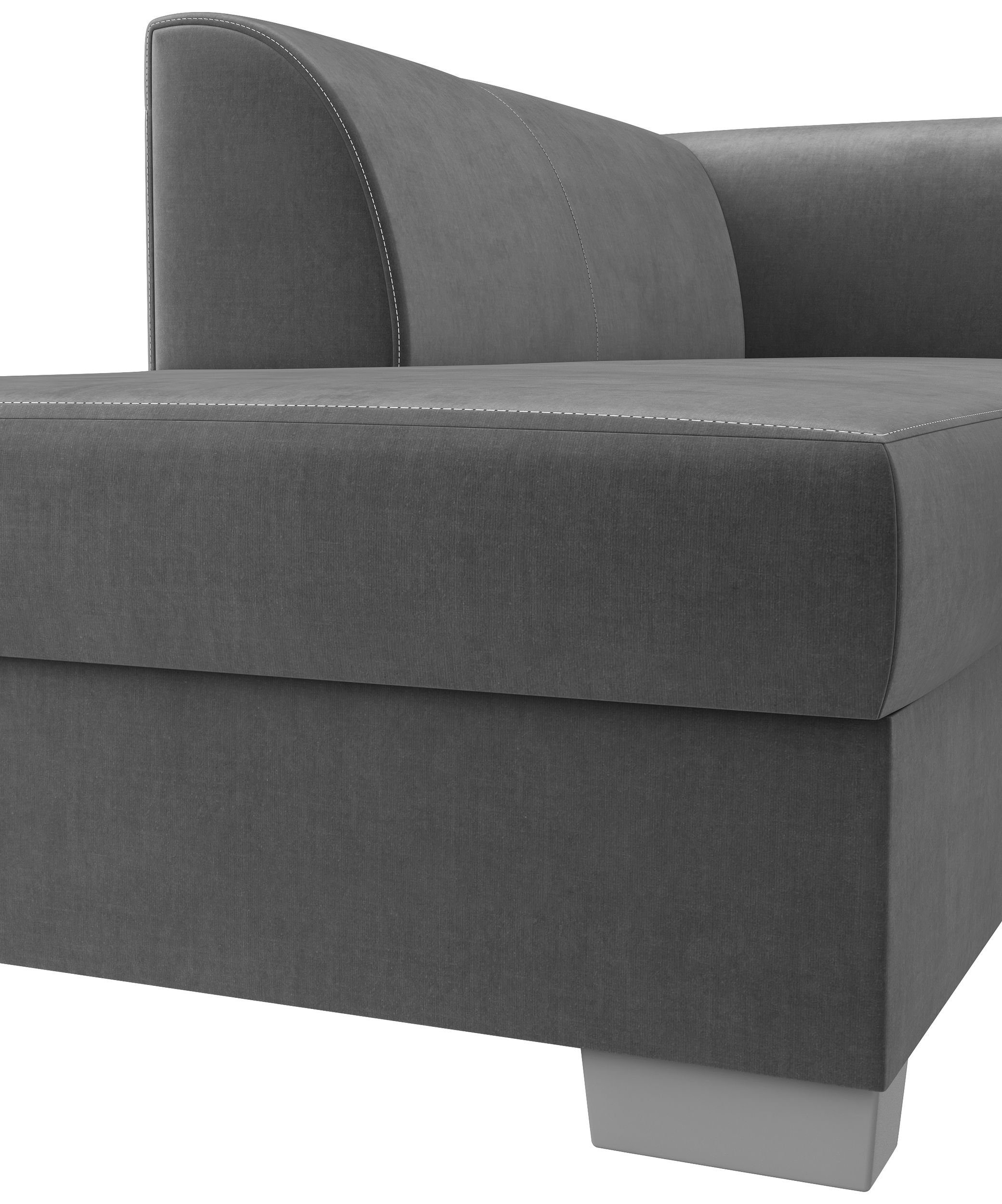 Stylefy Ecksofa Ticino, L-Form, Eckcouch, im mit Bettfunktion, mit links Bonellfederung oder frei bestellbar, mane wahlweise Raum rechts stellbar