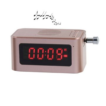 LIVOO Radiowecker ClipSonic Alarm Radiowecker Lautsprecher digital USB bluetooth TES186P