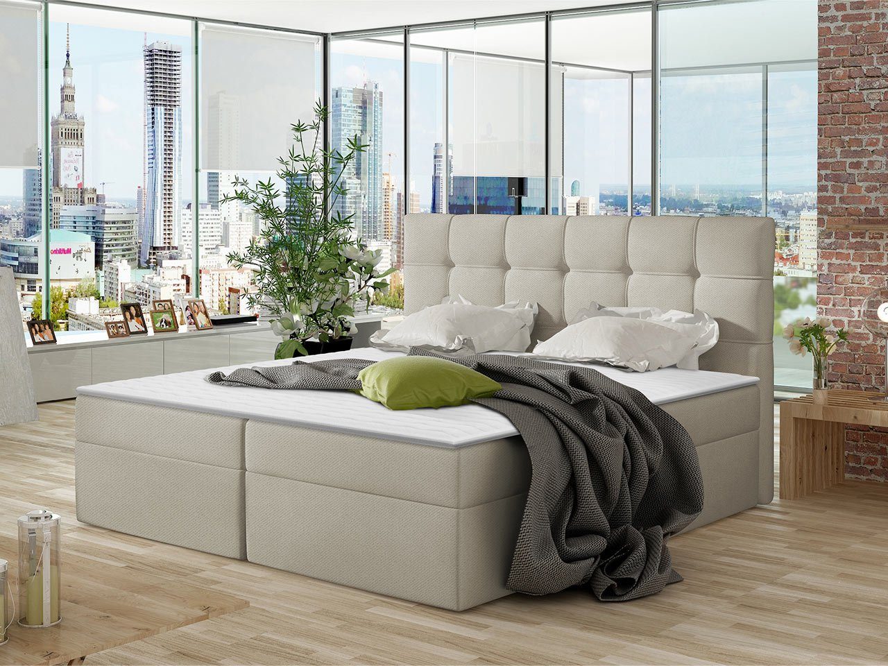 MIRJAN24 Boxspringbett Nele (Lattenrost, Kopfteil und günstig online kaufen