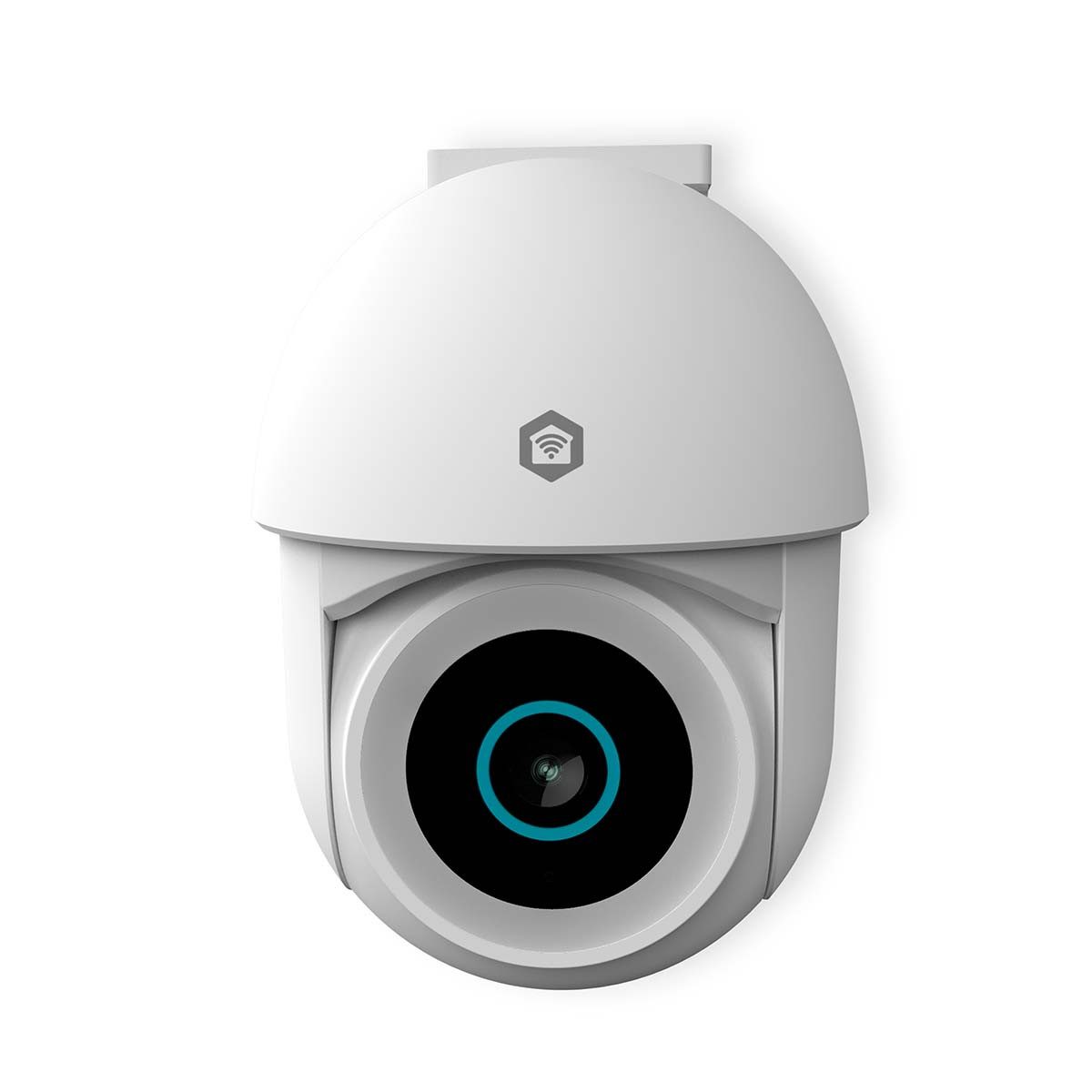 Nedis Überwachungskamera WIFICO22CWT (1-tlg., 3MP Full HD, Pan/Tilt, Farb-Nachtsicht, Bewegungssensor, IP65)