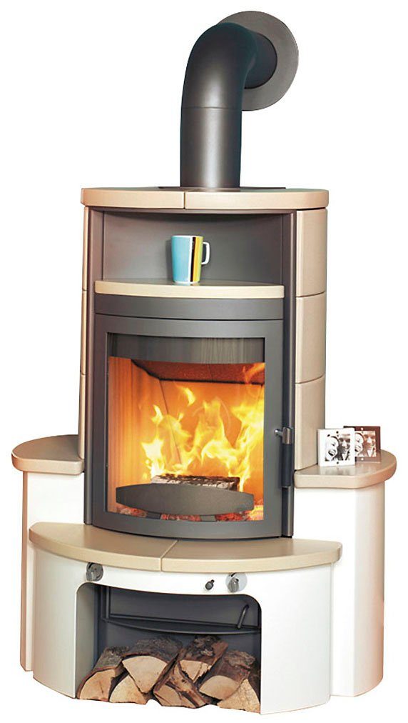 HARK Kaminofen Avenso GT ECOplus, 8 kW, Dauerbrand, creme