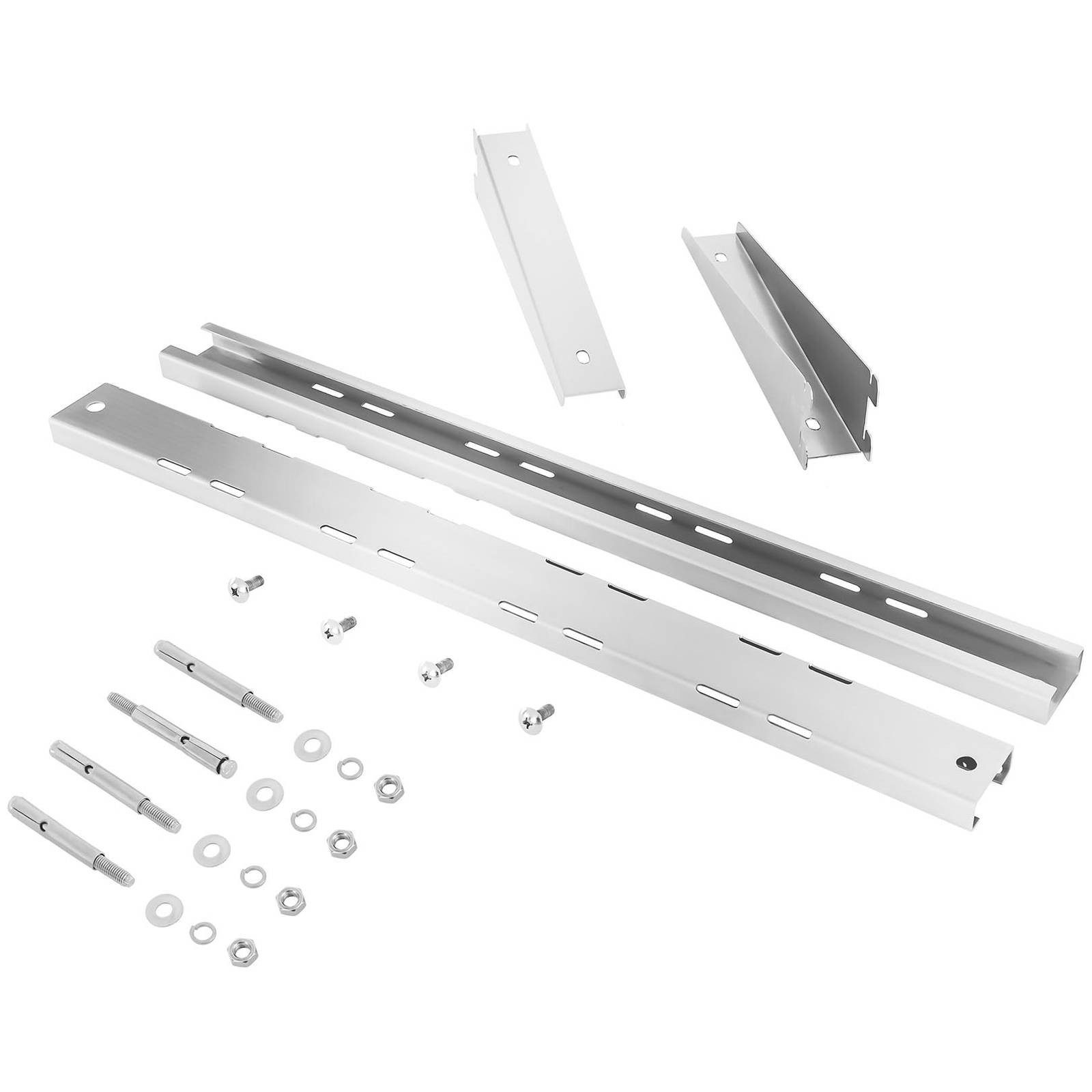 Royal Catering Hängeregal 80 x 30 cm Wandregal Gastro doppeltes Wandbord Edelstahl Regal – Bild 5 von 5