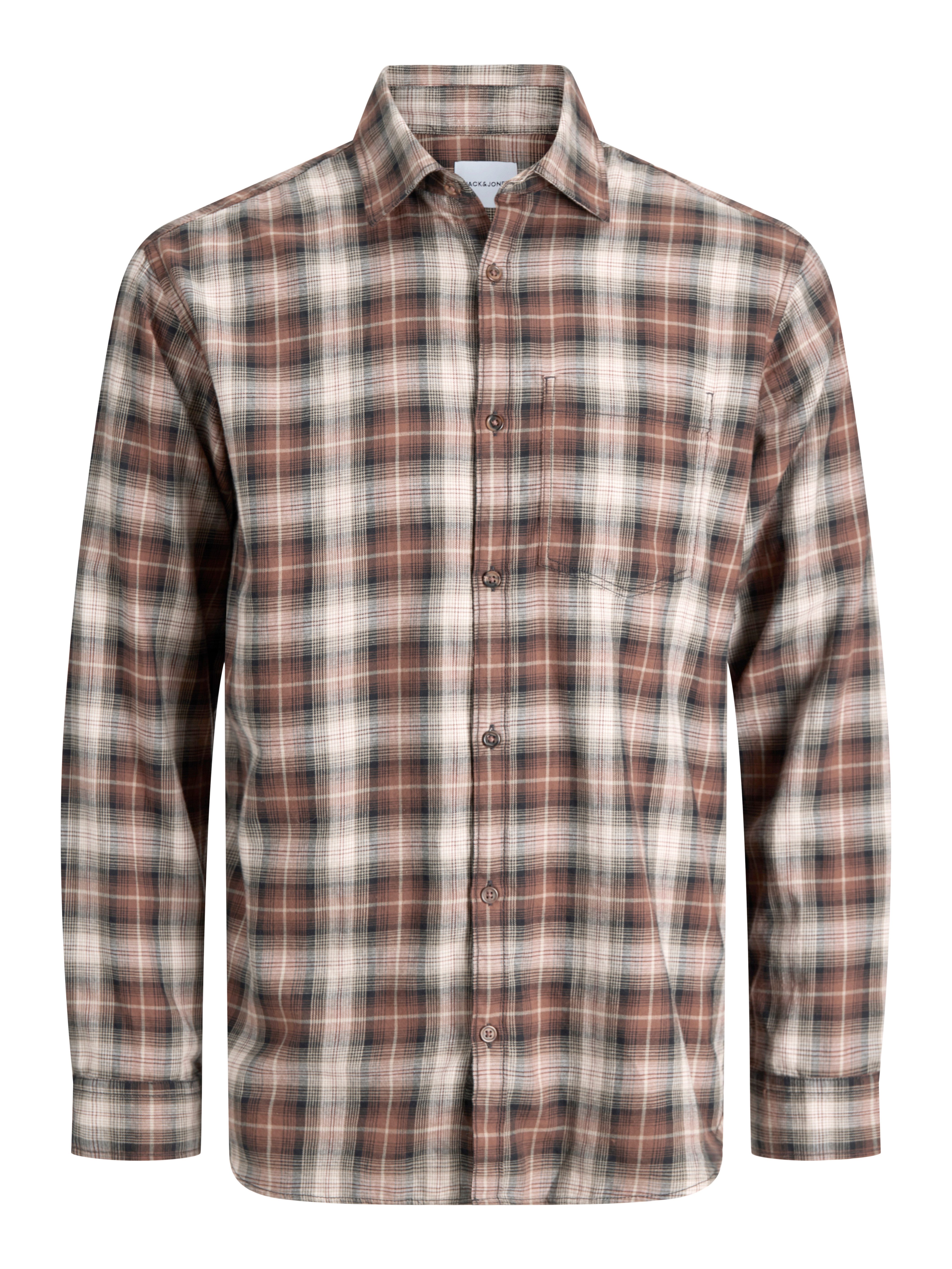 Jack & Jones Langarmhemd JJJAMES FLANNEL SHIRT L/S Baumwolle, regular fit