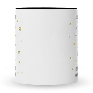 GRAVURZEILE Tasse mit Spruch - Ich bin die Königin der Einhörner, Keramik, Farbe: Schwarz & Weiß