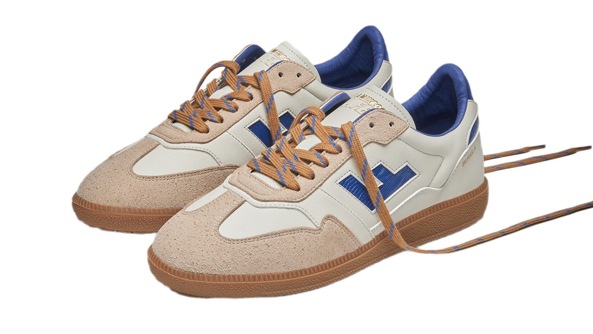 Burela Slim - beige/midnightblau Sneaker