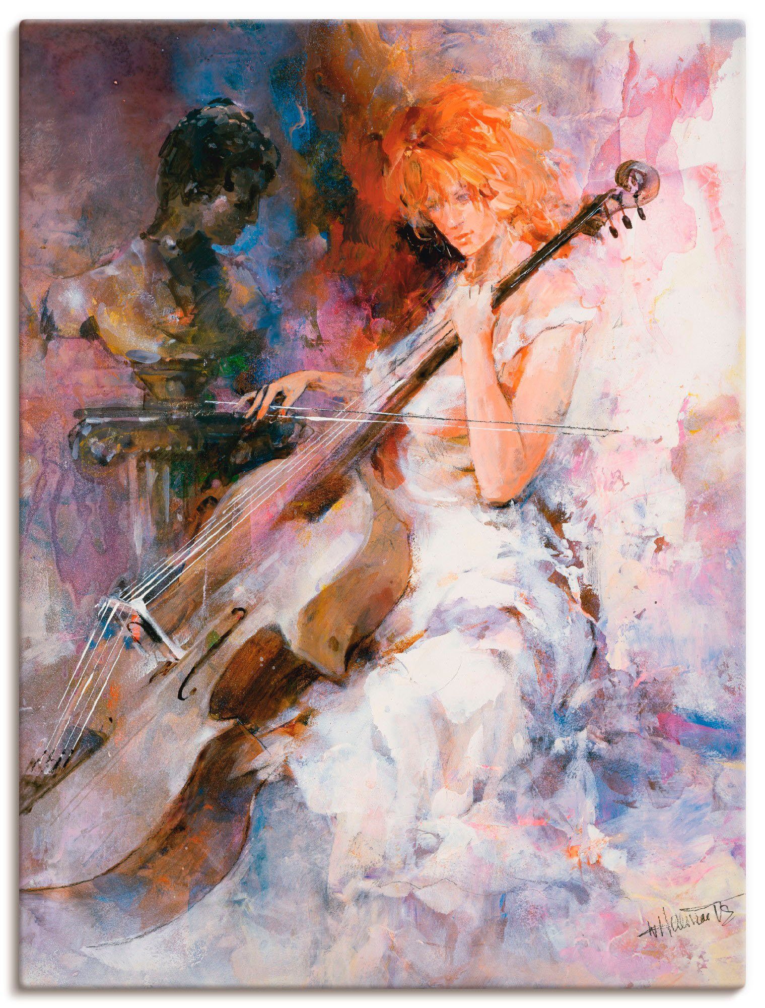 Artland Wandbild Musikalische Momente, Musiker (1 St), als Leinwandbild, Wandaufkleber oder Poster in versch. Größen