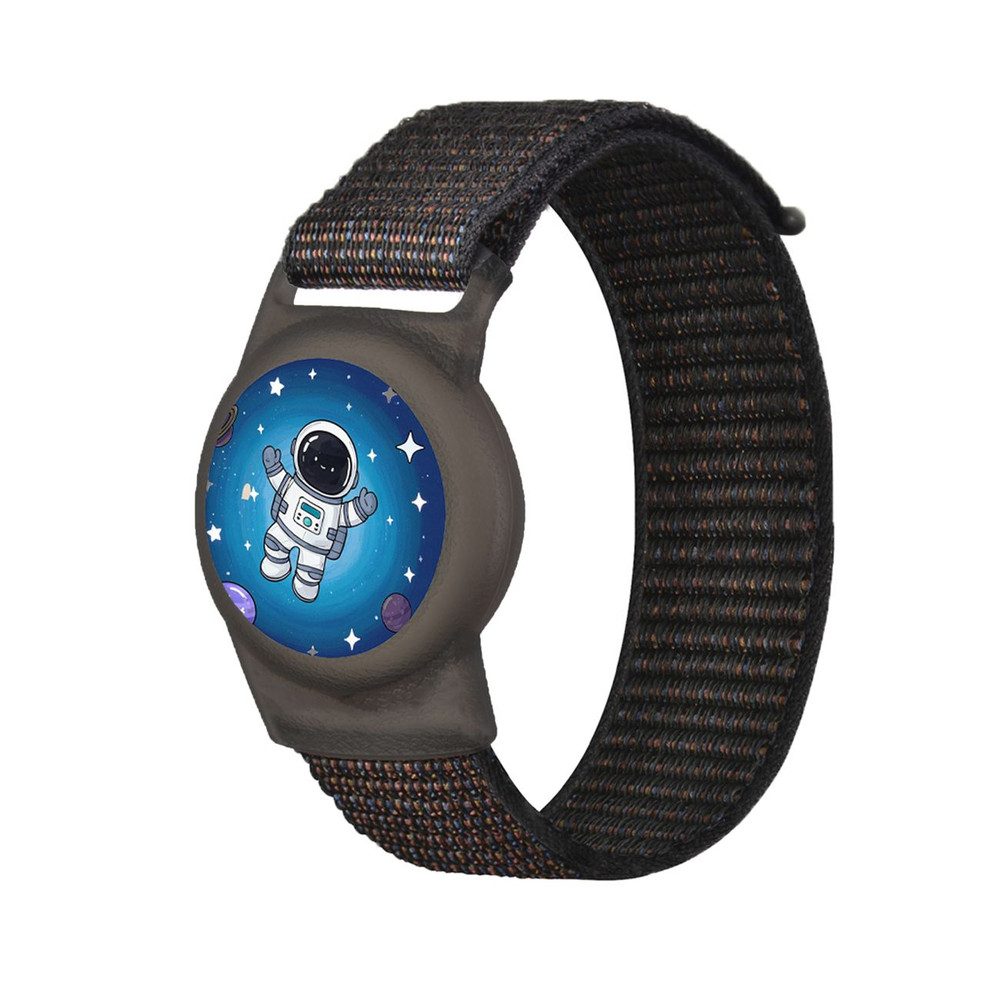 Hurtel Case zum Umhängen Ortungsarmband Handgelenkband Kinderarmband, Astronautenmotiv, Klettverschluss, Nylon