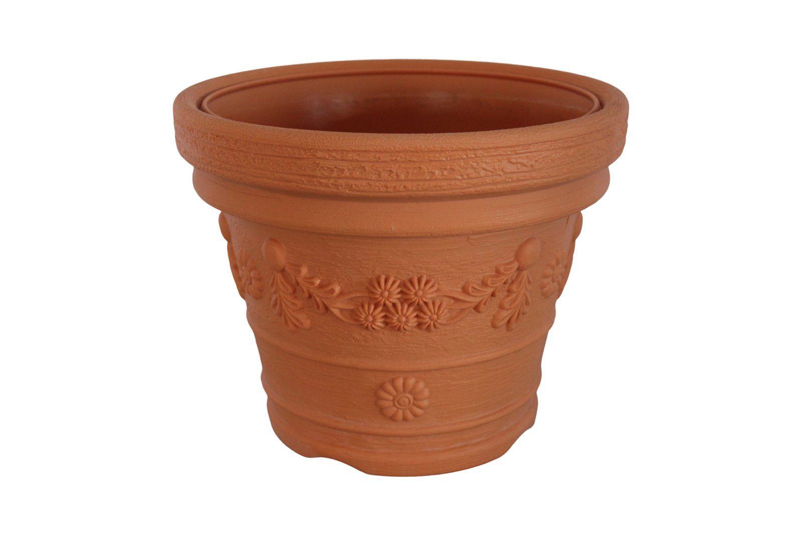 Prosperplast Pflanzkübel Massiver Blumentopf Blumenkübel terrakotta aus Kunststoff Ø 30 cm