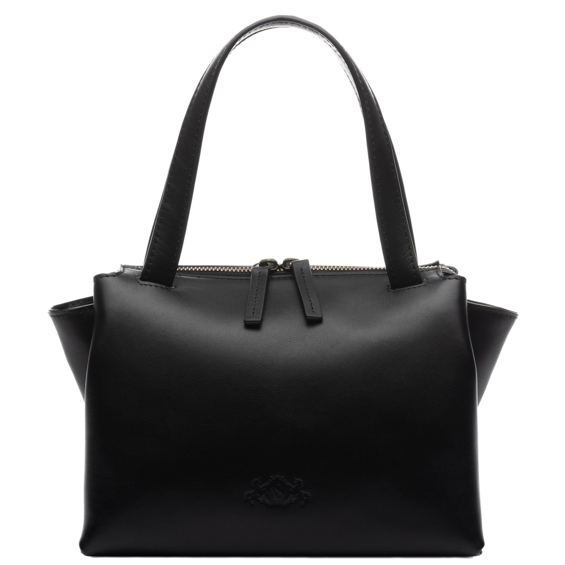 SID & VAIN Umhängetasche echt Leder Umhängetasche groß schwarz ATLANTA, Umhängetasche Echtleder Damen, Henkeltasche, Crossbody Bag schwarz