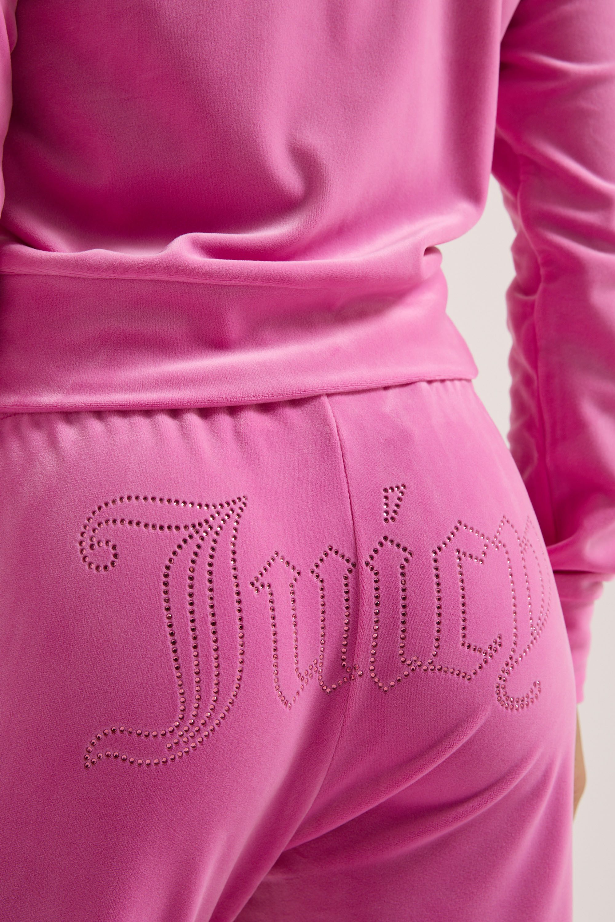 Juicy Couture Sweathose TINA COL OUT TRACKPANT Damen Trainingshose Damen, Sweathose, Velour, Jogginghose mit Glitzer, Sale