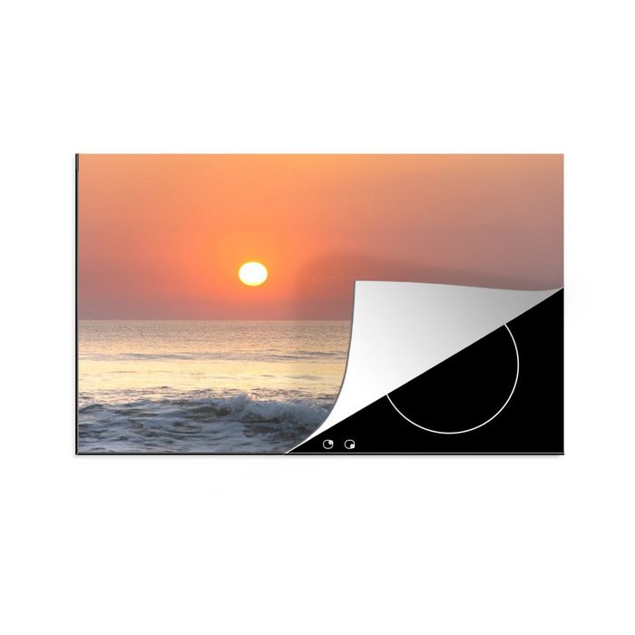 MuchoWow Herdblende-/Abdeckplatte Meer - Surfen - Sonne Vinyl (1 tlg) induktionskochfeld Schutz für die küche Ceranfeldabdeckung