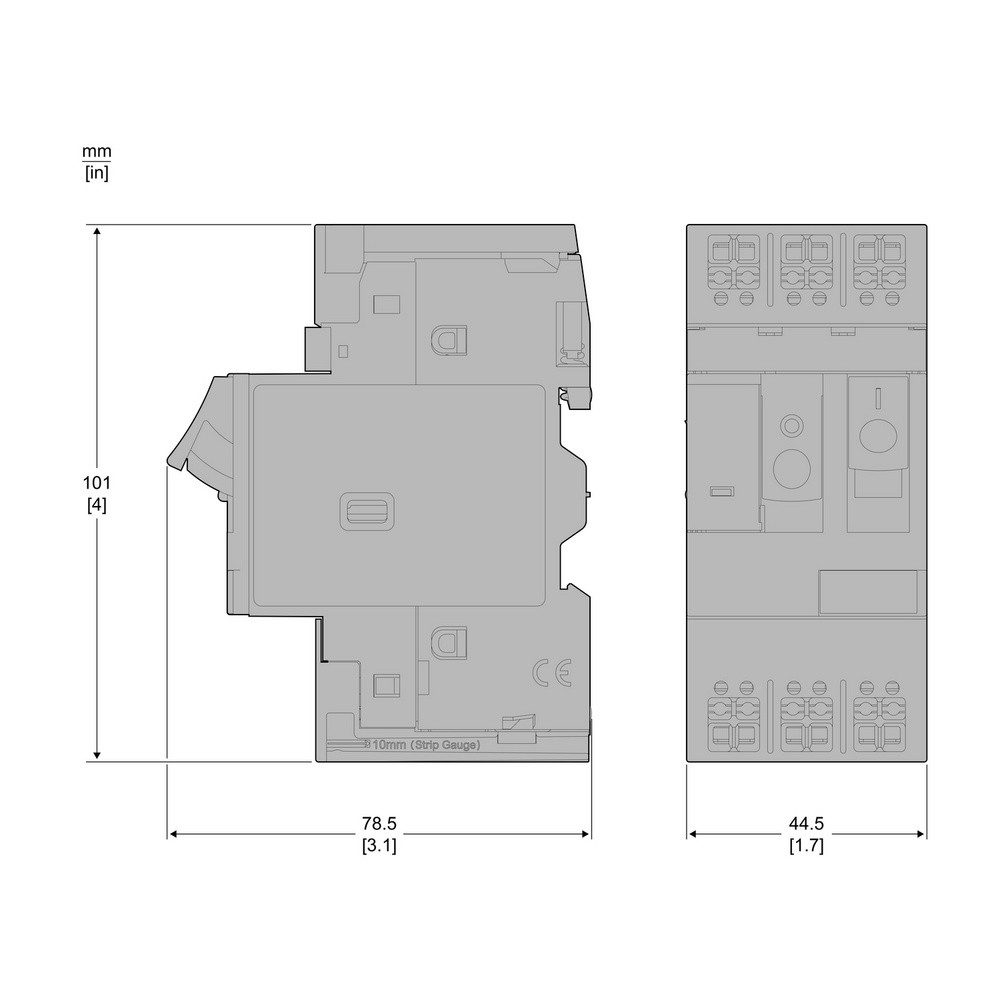SCHNEIDER Stromstoßschalter Schneider Electric GV2ME06A Motorschutzrelais 1 St. Einstellbereich (GV2ME06A)