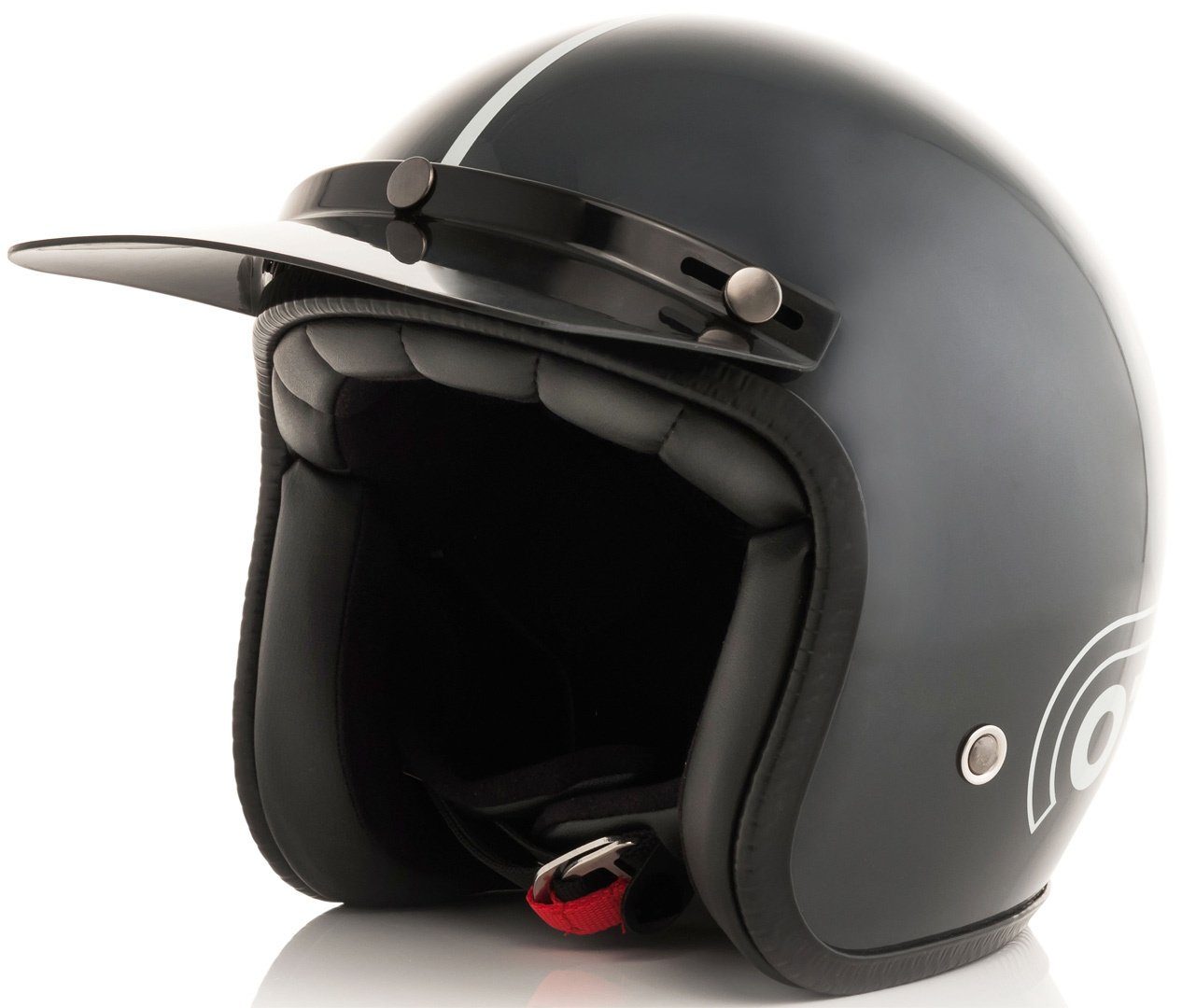 Acerbis Motorradhelm Ottano Jet Helm, integriertes Sonnenvisier