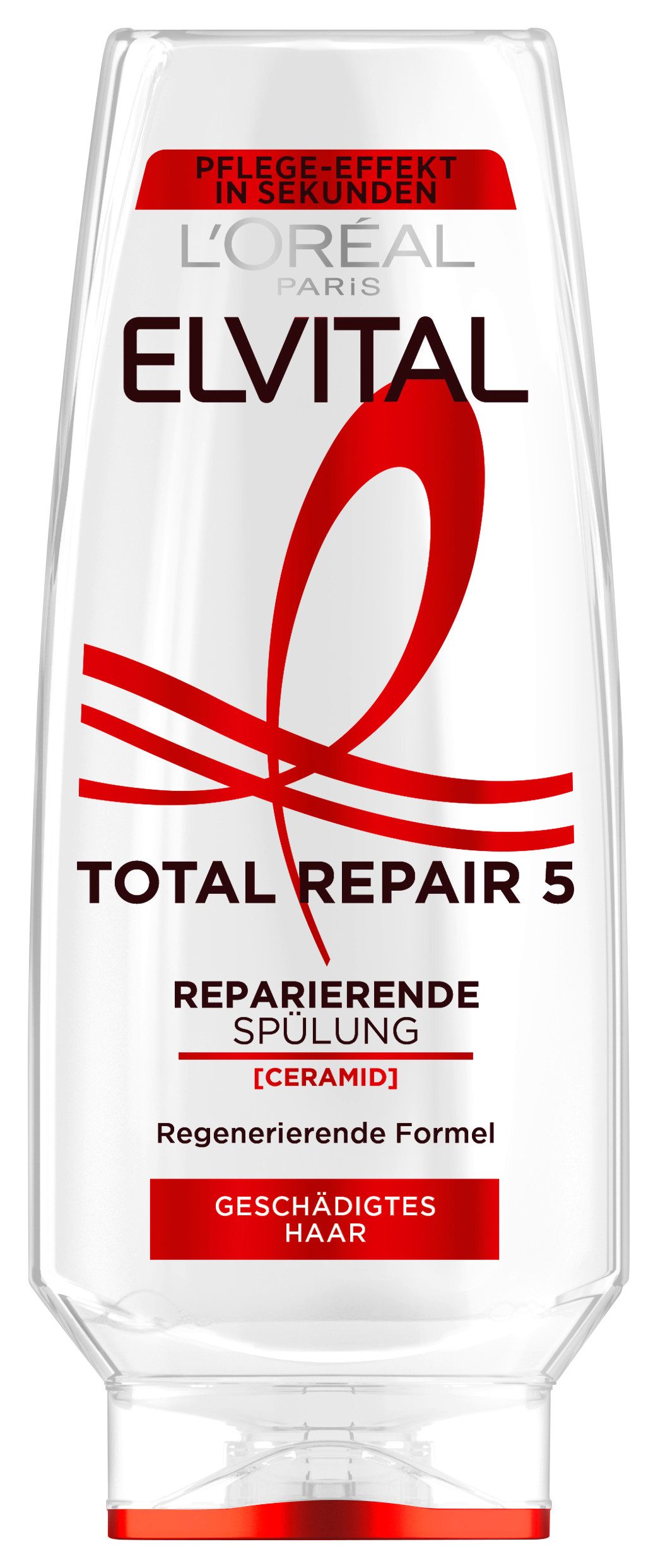 L'ORÉAL PARIS Haarshampoo L'Oréal Paris Elvital Total Repair 5 Shampoo, Packung, 6-tlg., Sorgt für Struktur-Aufbau, Widerstandskraft, Vitalität und mehr.