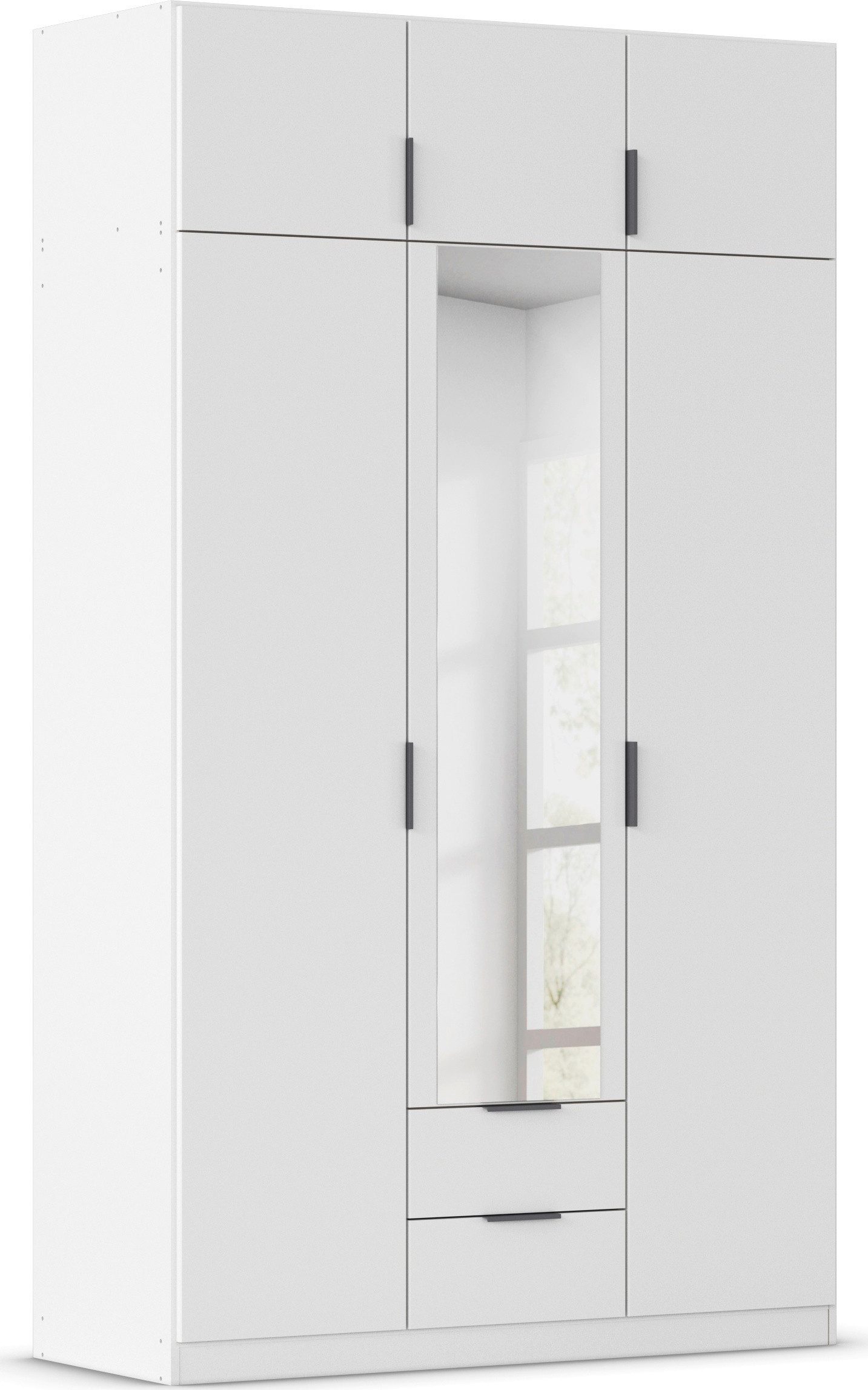 rauch Kleiderschrank Drehtürenschrank Schrank Garderobe Ankleide Schlafzimmer LAGOA (3 verschiedene Ausstattungen BASIC/CLASSIC/PREMIUM (inkl. SOFT-CLOSE) geräumige Schubladen, 3 Breiten, optional mit Aufsatz MADE IN GERMANY