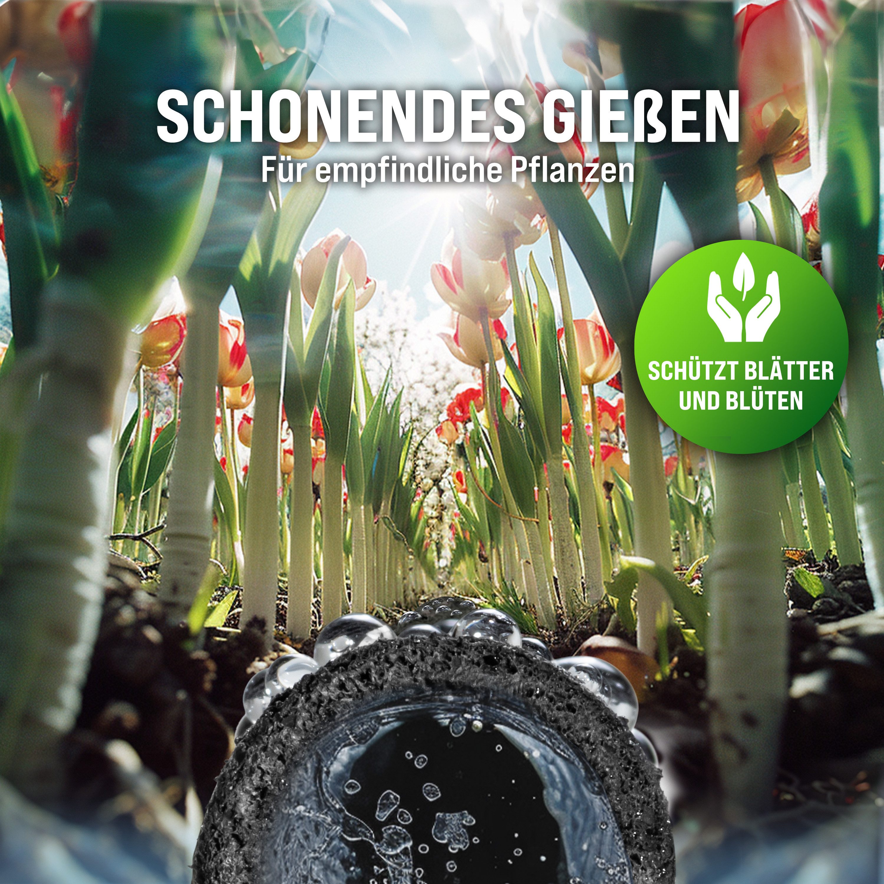 monzana Bewässerungsschlauch, 15 m 1/2 Zoll T-Verbinder Wasserstop Perlschlauch Tropfschlauch