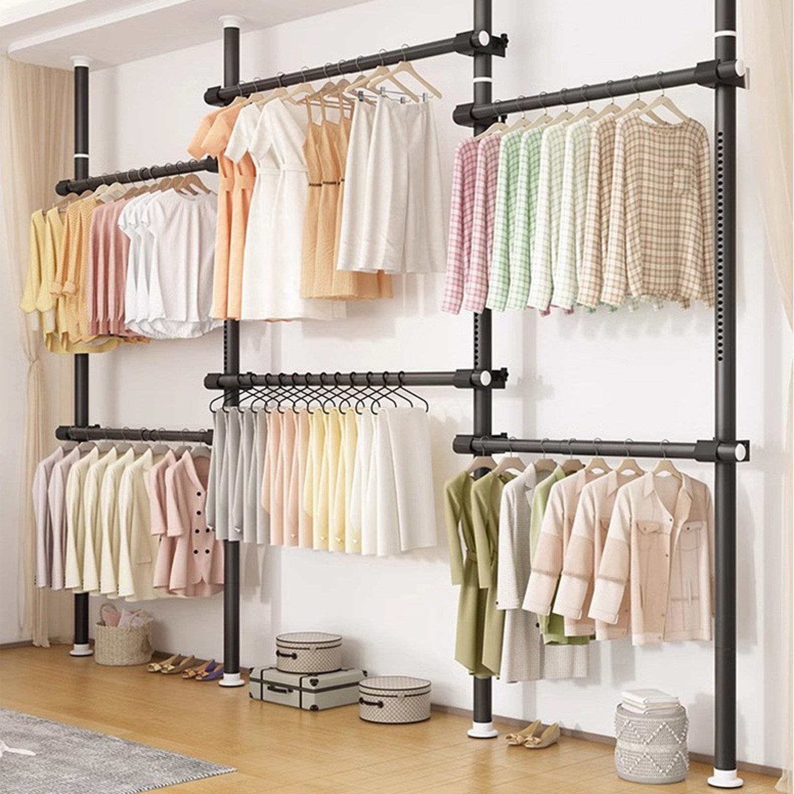Vellora Kleiderbügel Kleiderständer, teleskopierbarer Kleiderstab, (1-tlg), günstig online kaufen