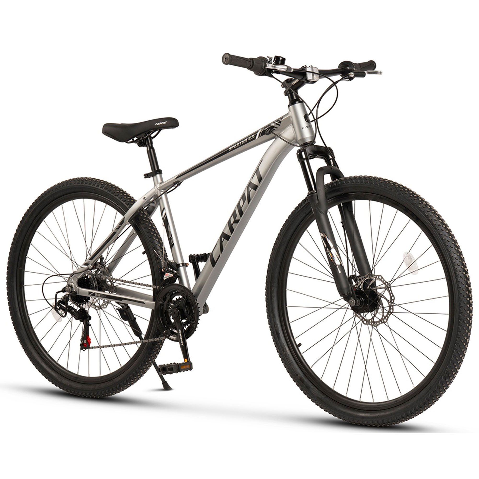CARPAT SPORT Mountainbike 24 26 29 Zoll Fahrrad für Herren Damen, Mädchen und Jungen, 21 Gang Shimano TZ Schaltwerk, Kettenschaltung, Aluminium Rahmen, Jugendfahrrad MTB Hardtail Kinder Fahrrad
