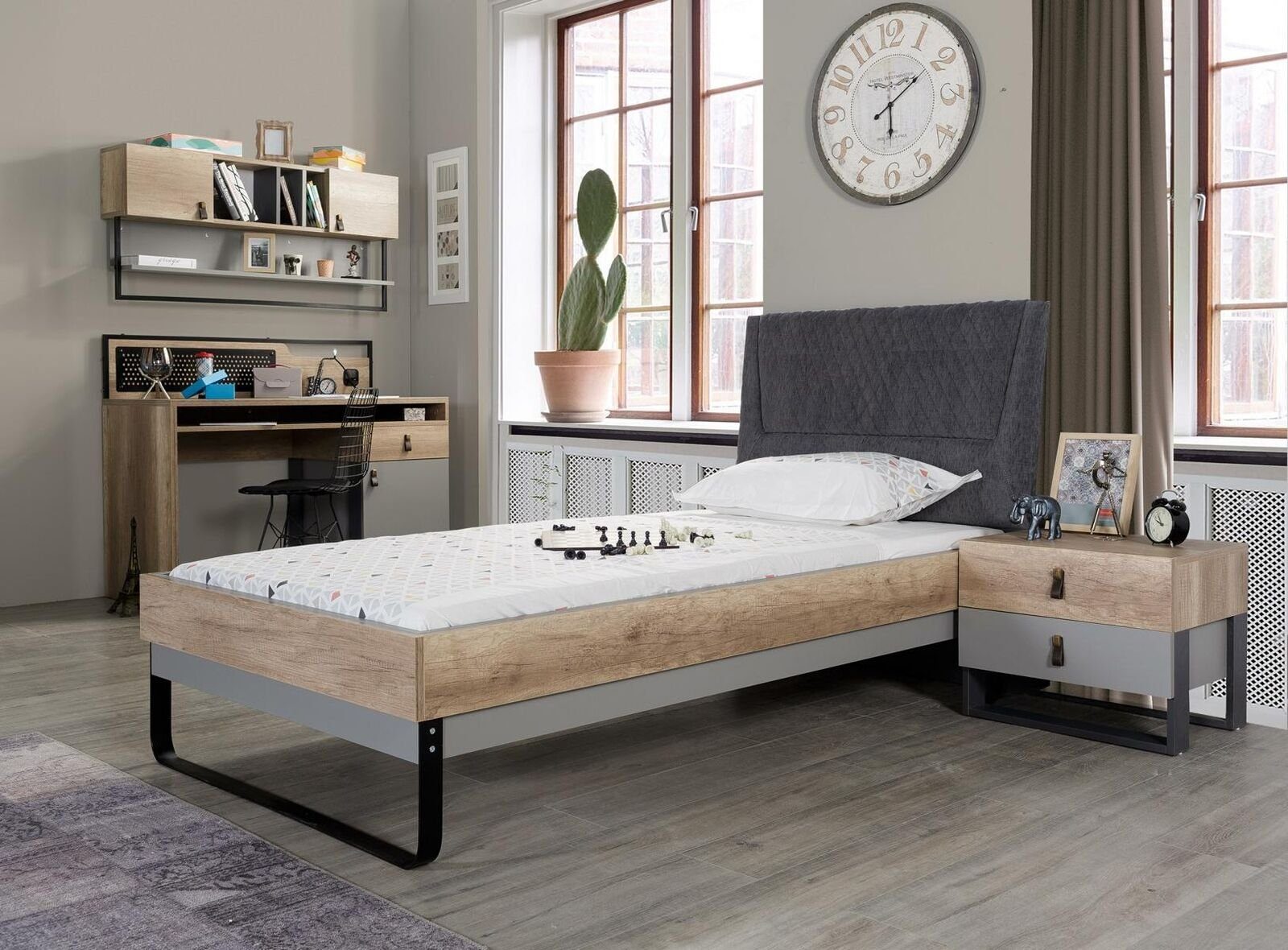 Möbel Schlafzimmer In Tisch Schreibtisch Holz (Schreibtisch), Braun Made Schreibtisch Jugendzimmer JVmoebel Europe