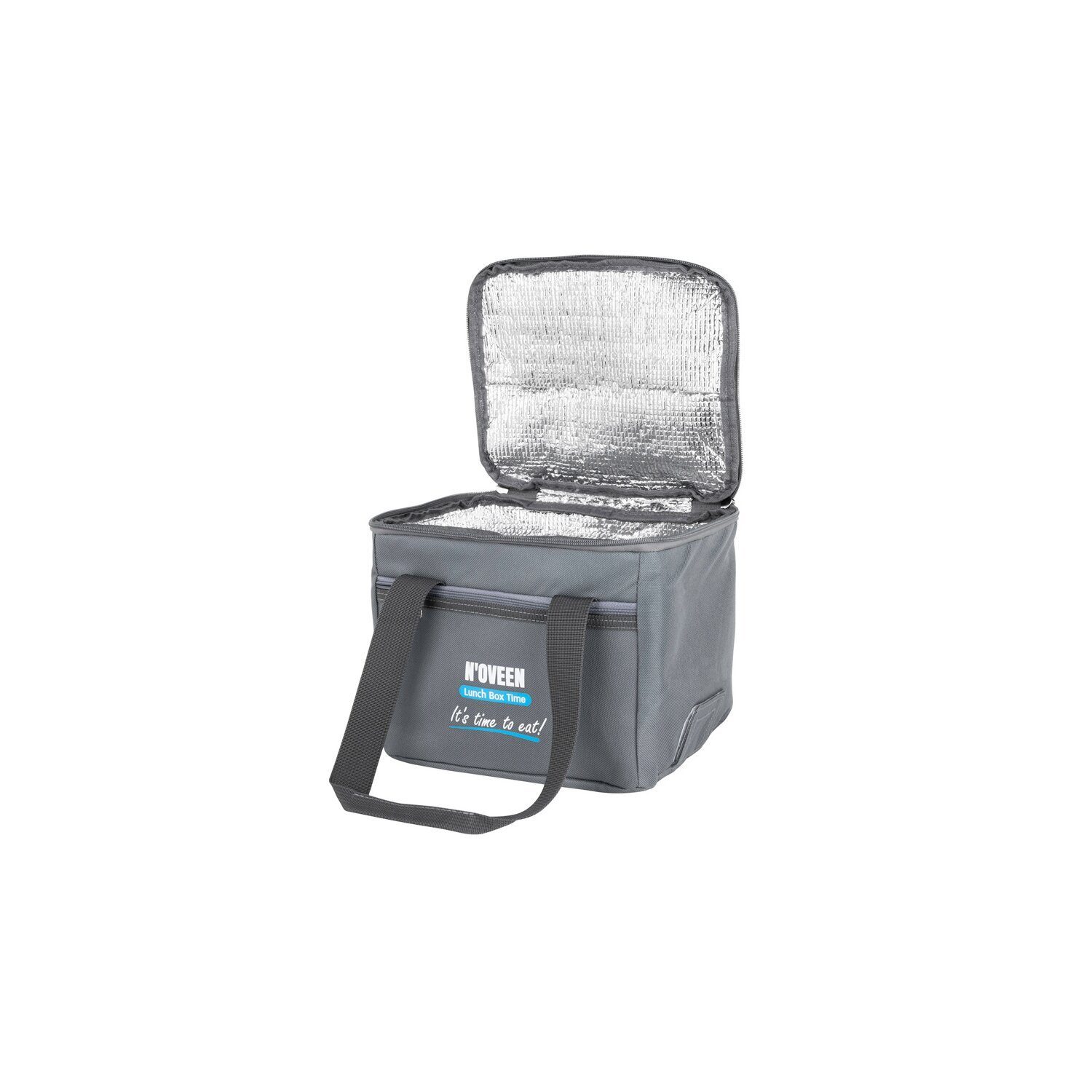 Noveen Lunchbox Thermotasche für Lunchbox, Tragbare Picknicktasche, Grau, Klein
